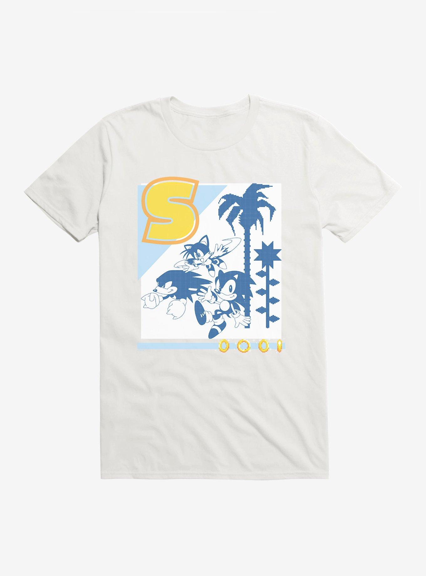 Sonic The Hedgehog Sonic, Tails, And Knuckles T-Shirt, WHITE, hi-res