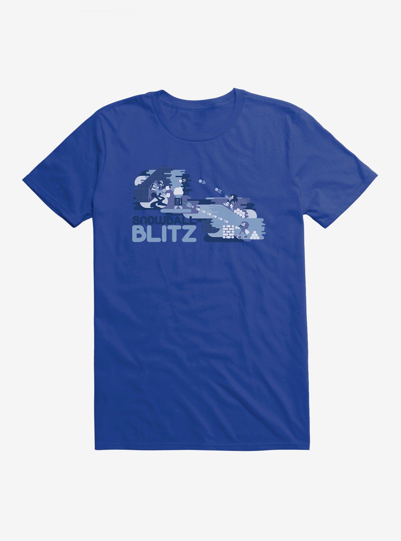 Sonic The Hedgehog Winter Snowball Blitz T-Shirt, ROYAL, hi-res