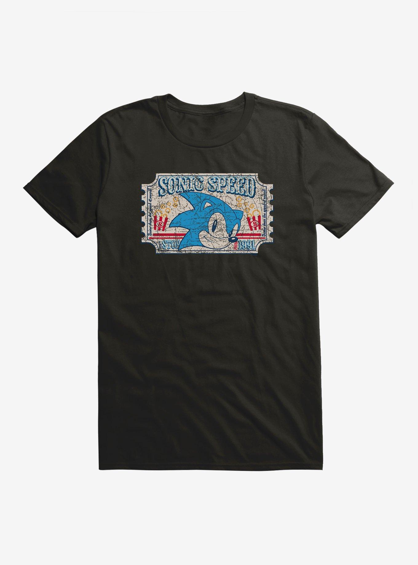 Sonic The Hedgehog Sonic Speed Carnival Ticket T-Shirt, BLACK, hi-res