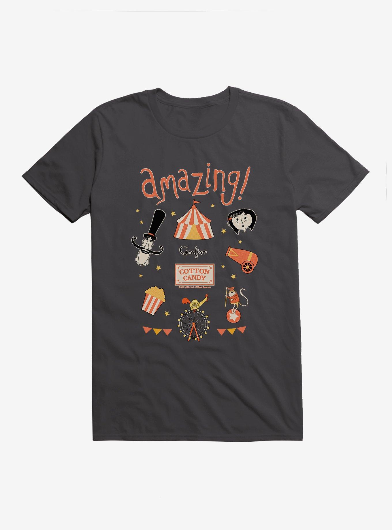 Coraline Cotton Candy T-Shirt, HEAVY METAL, hi-res