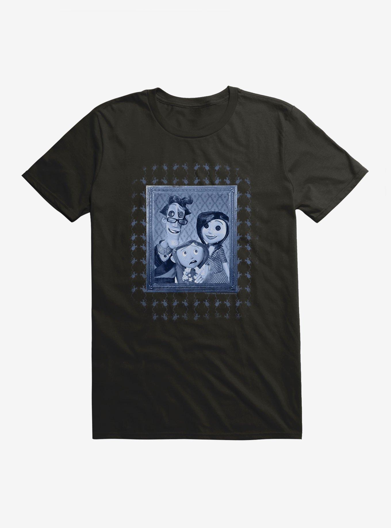 Coraline Family Portrait T-Shirt, BLACK, hi-res