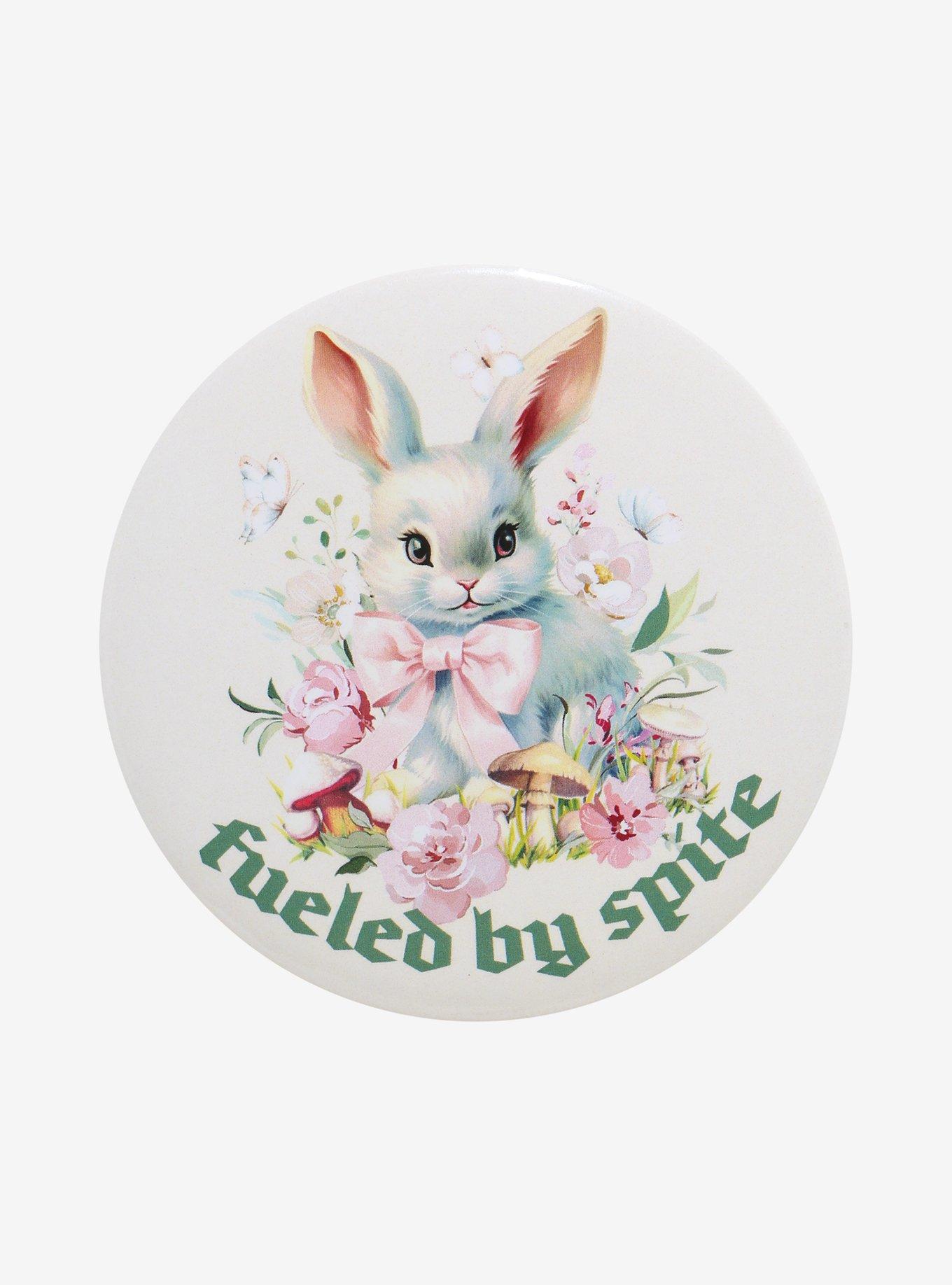 Bunny Fueled By Spite 3 Inch Button, , hi-res