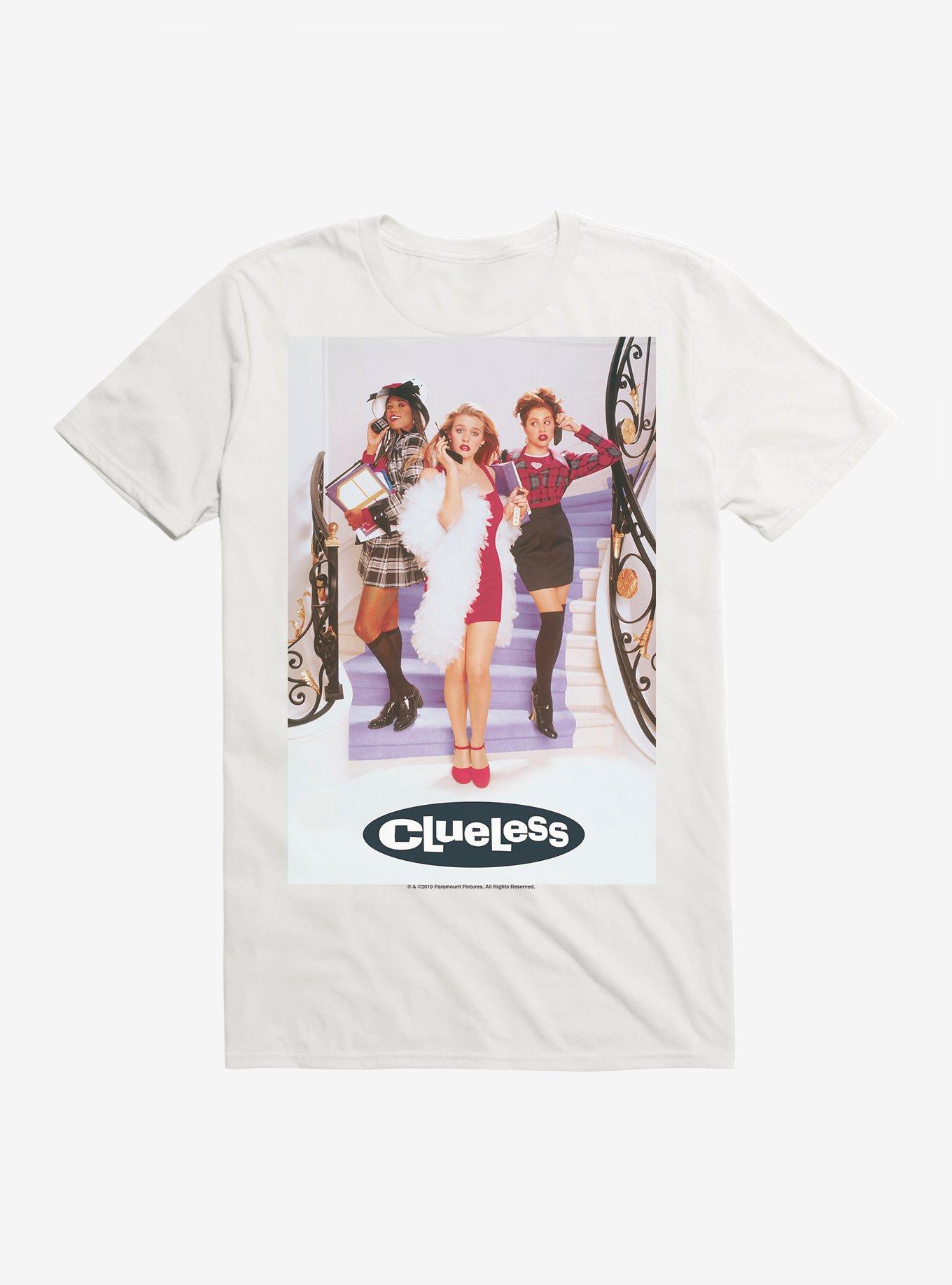 Clueless Poster T-Shirt, WHITE, hi-res