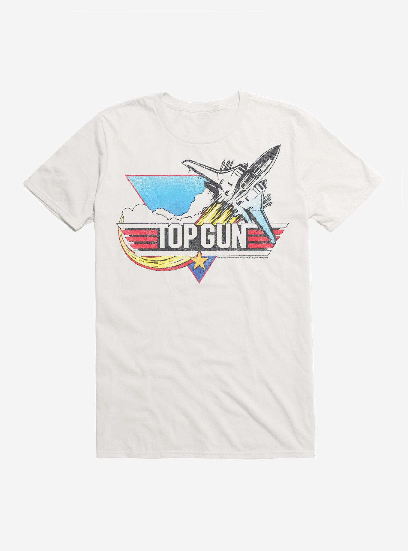 Top Gun Logo T-Shirt, WHITE, hi-res