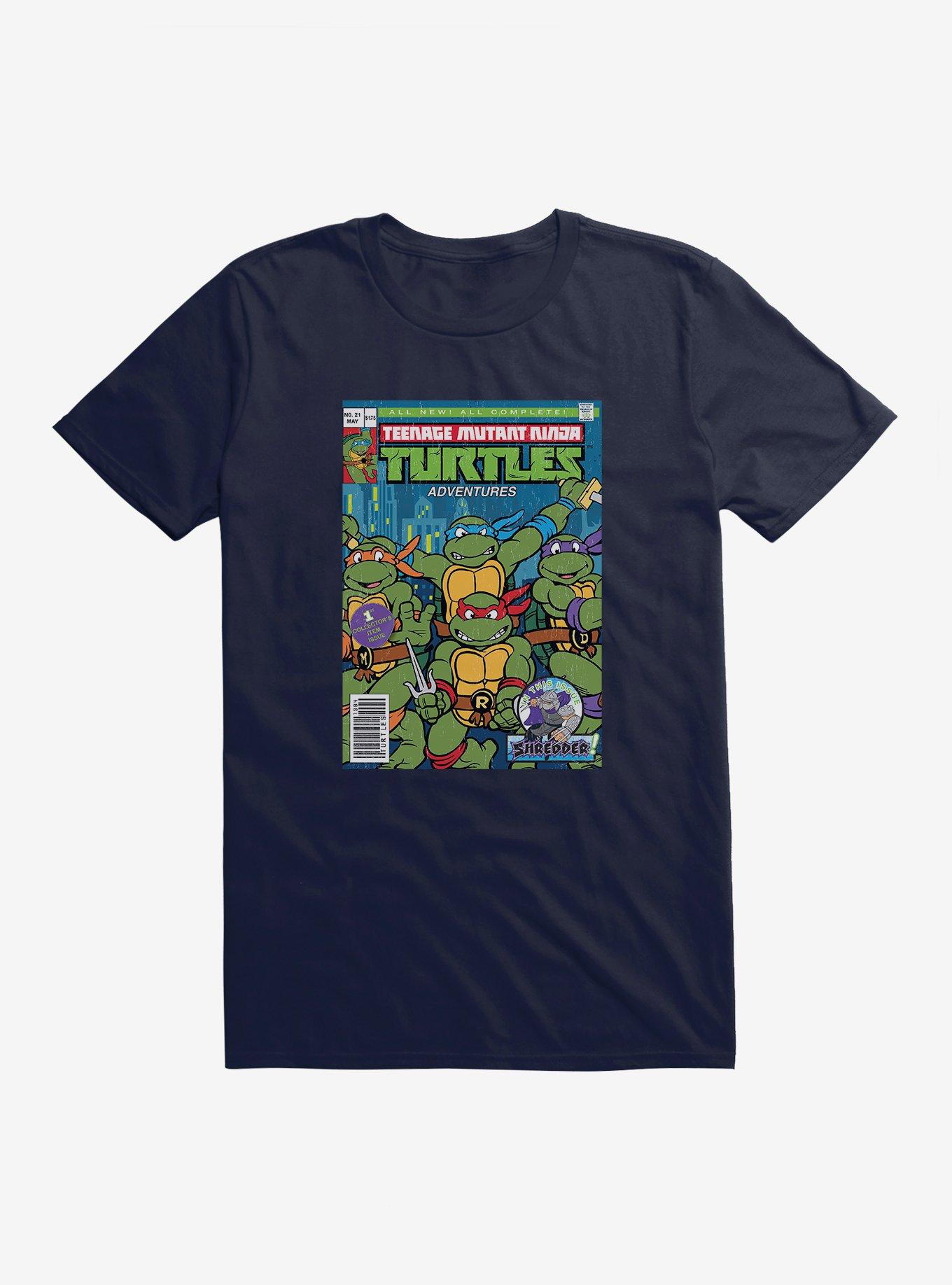 Teenage Mutant Ninja Turtles Adventures Comic Book Group Cover T-Shirt