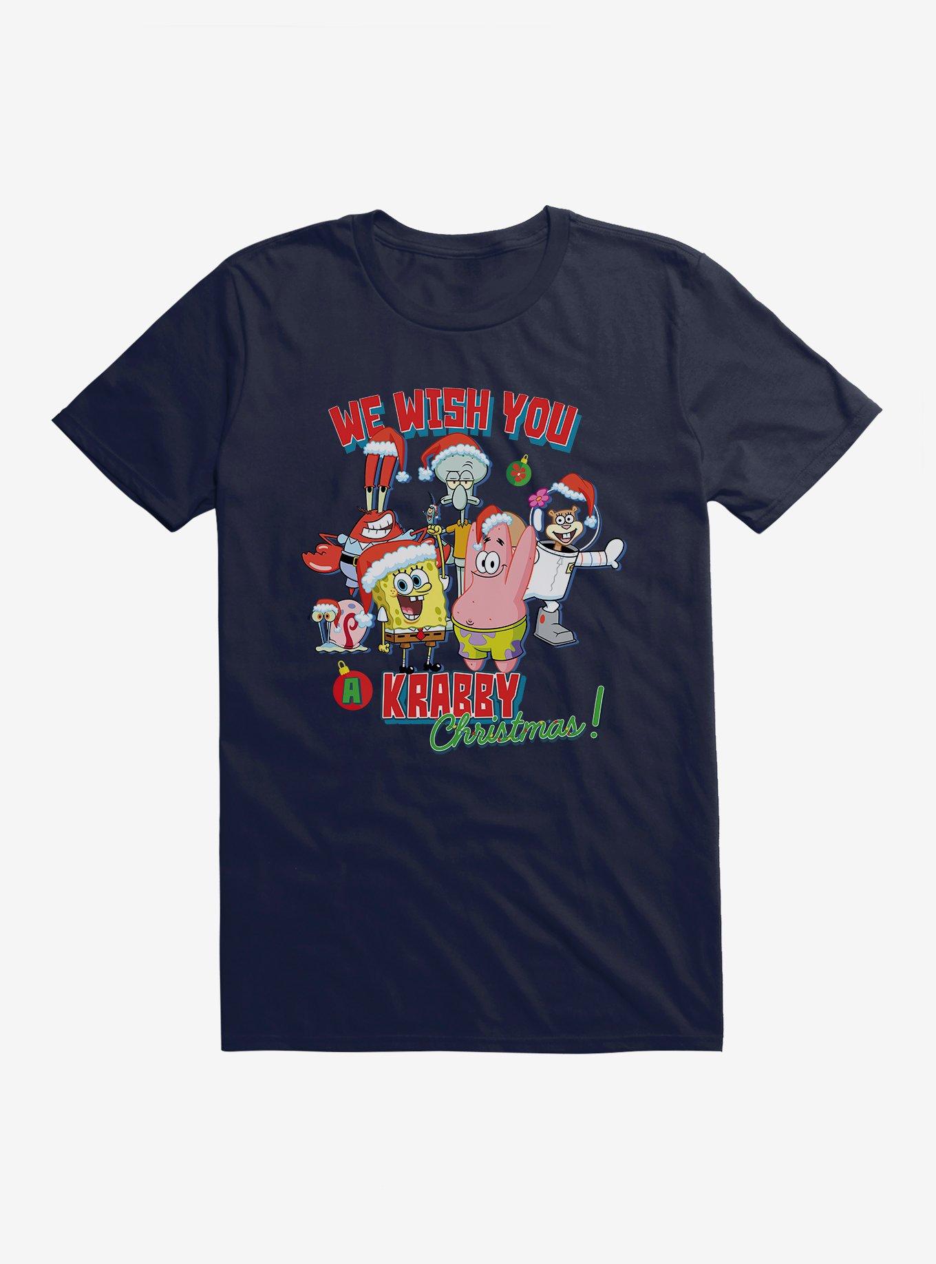 SpongeBob SquarePants Krabby Christmas T-Shirt, NAVY, hi-res