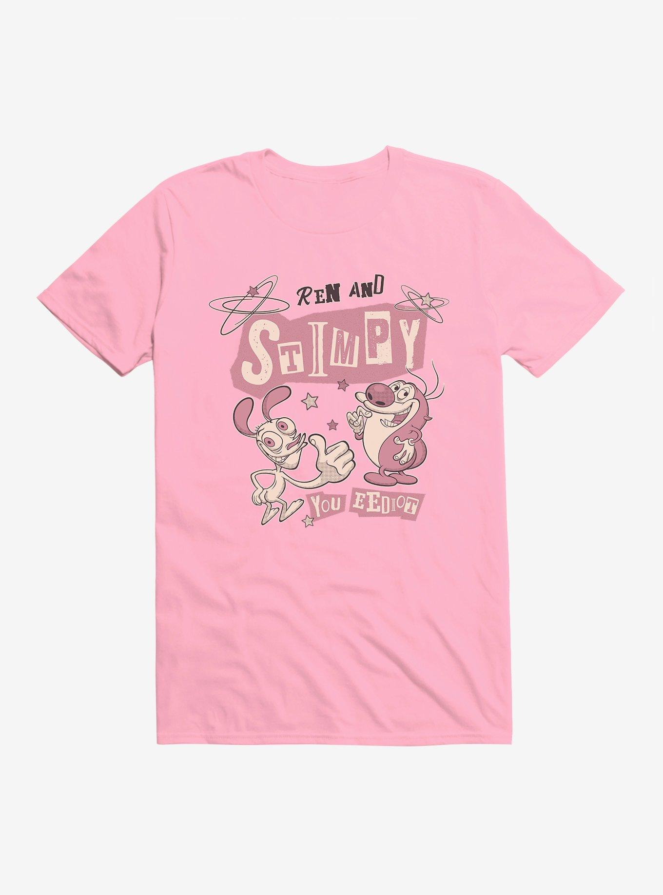 The Ren & Stimpy Show You Eediot T-Shirt, CHARITY PINK, hi-res
