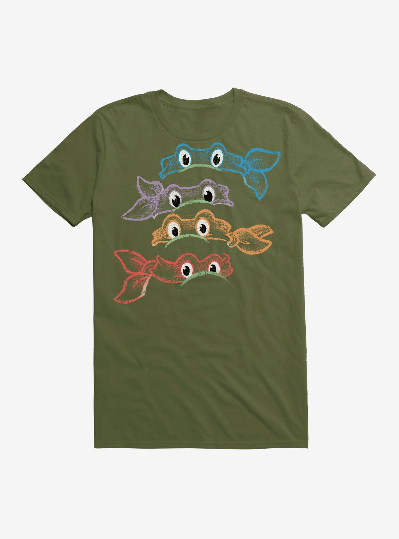 Teenage Mutant Ninja Turtles Neon Chalk Group Bandanas T-Shirt, , hi-res