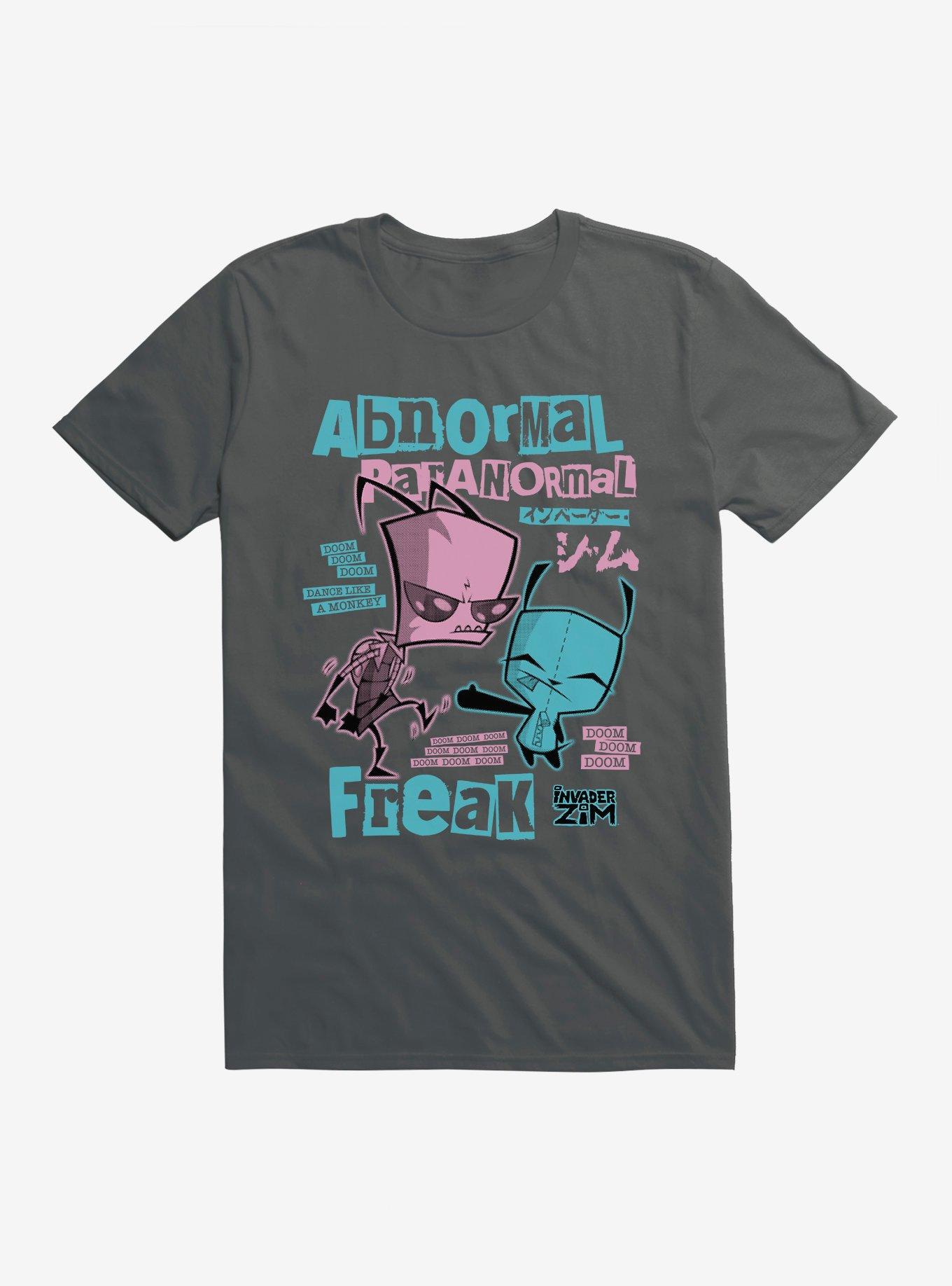 Invader Zim Abnormal Paranormal Freak T-Shirt, CHARCOAL, hi-res