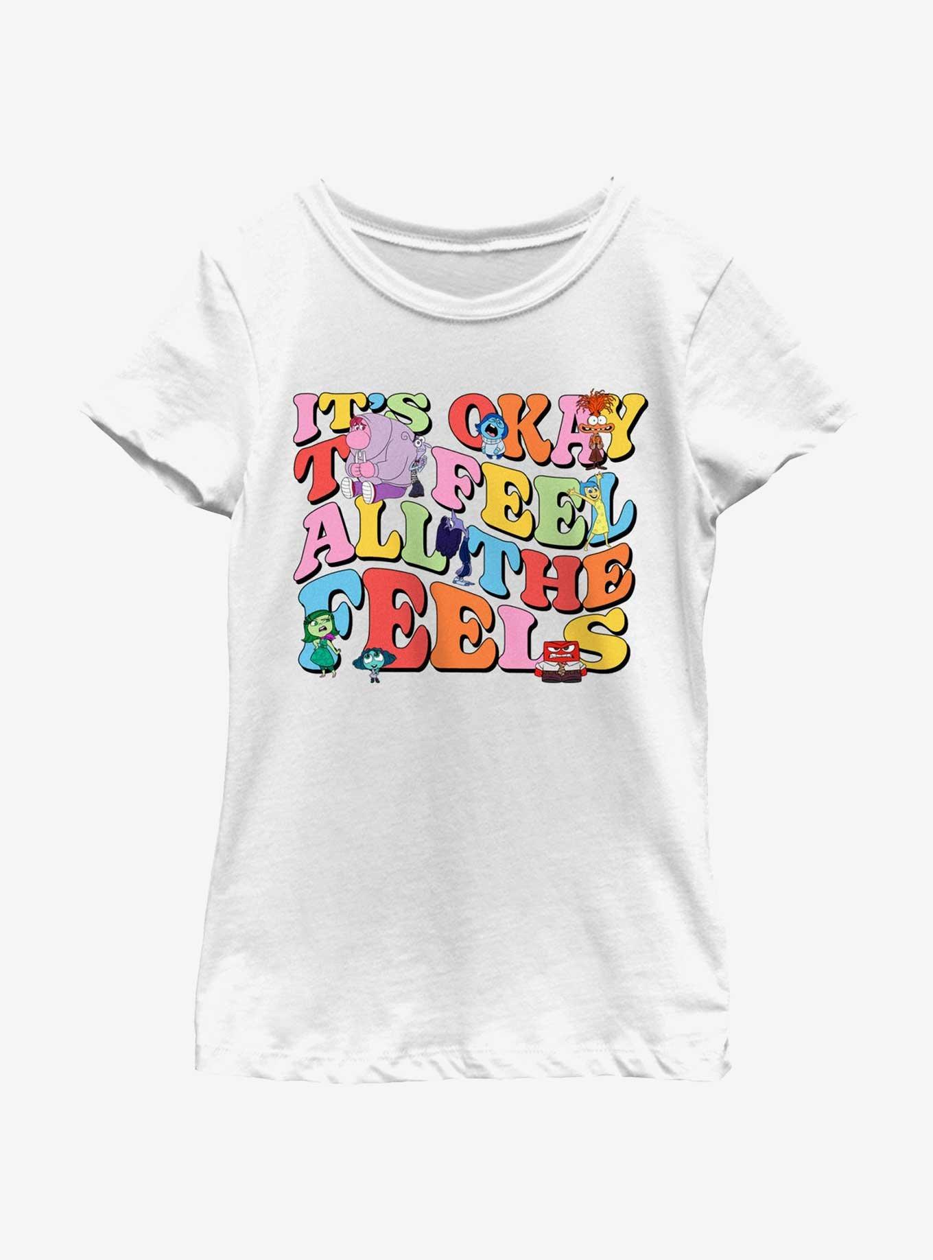 Disney Pixar Inside Out 2 Feel Everything Youth Girls T-Shirt , , hi-res