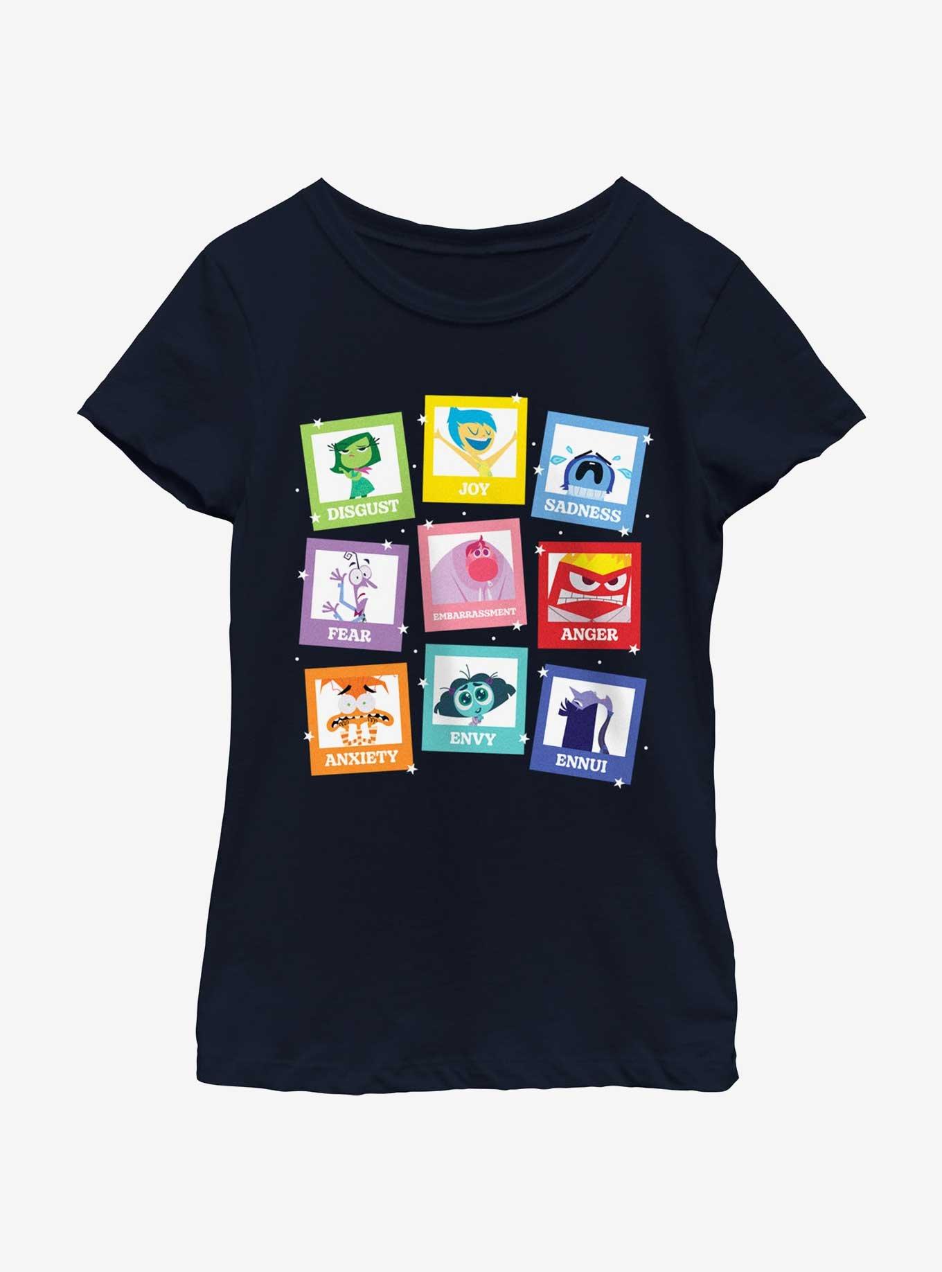 Disney Pixar Inside Out 2 Emotions Jumble Youth Girls T-Shirt