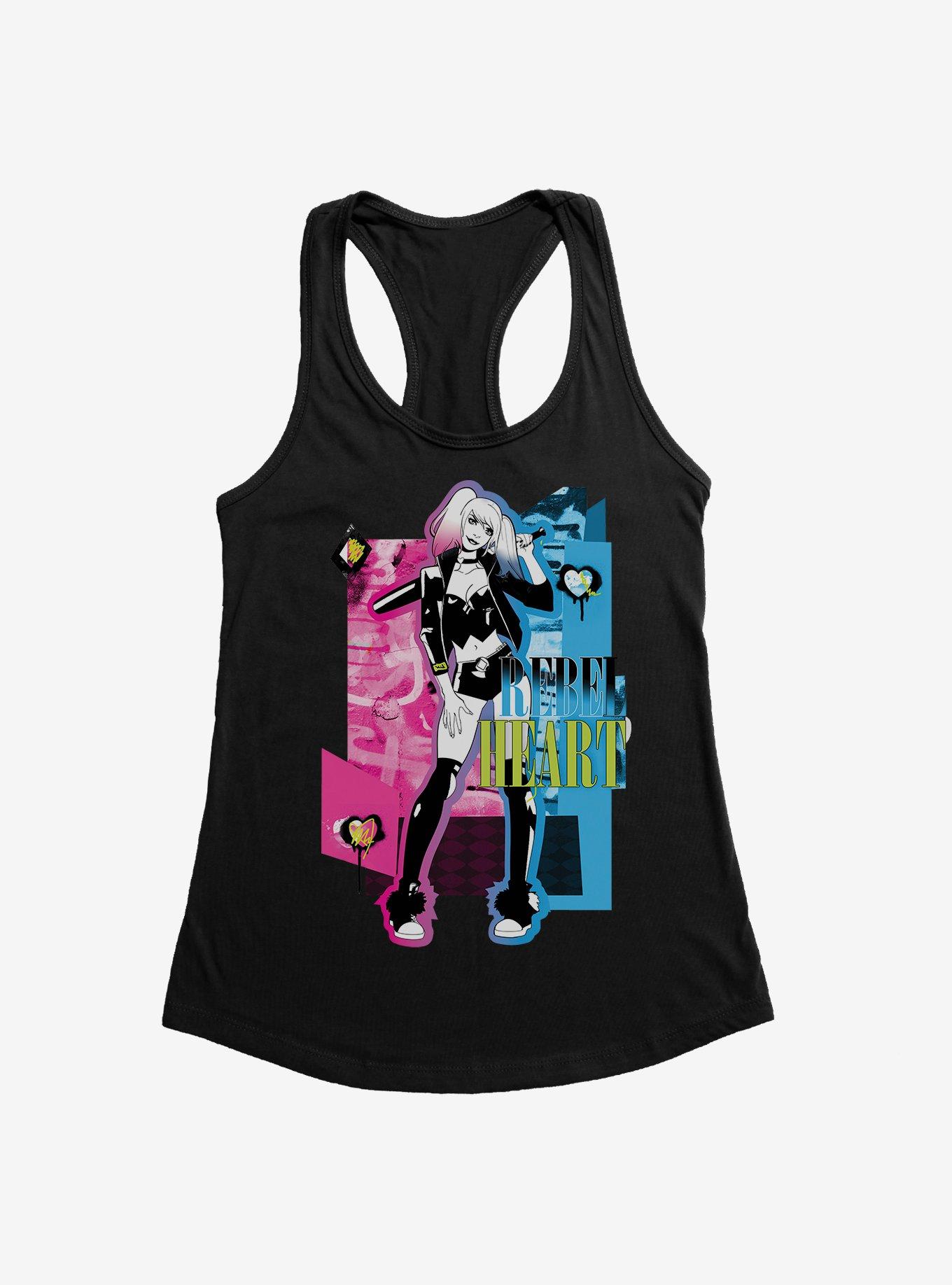 Batman Harley Quinn Rebel Heart Girls Tank, , hi-res