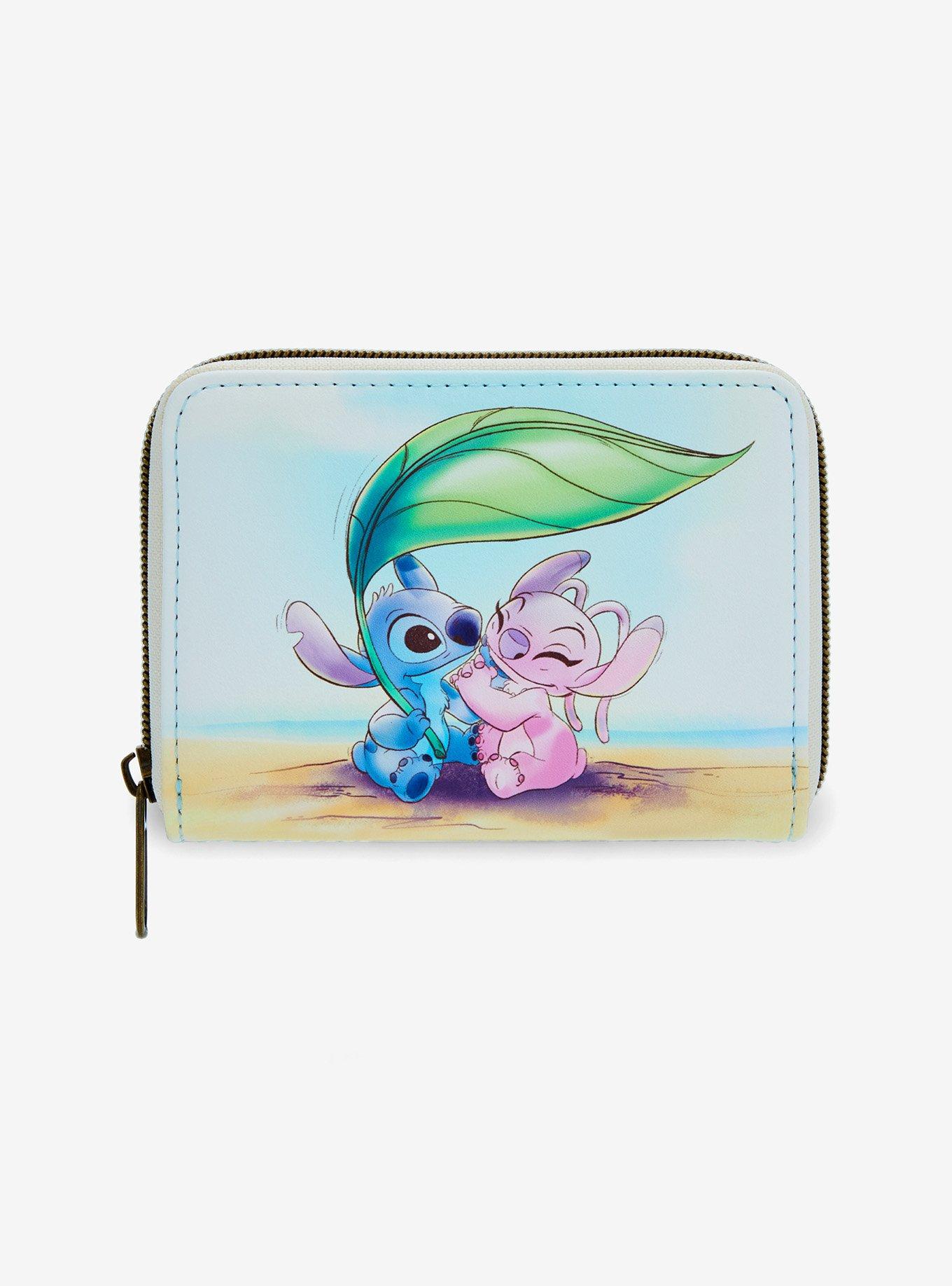 Loungefly Disney Stitch & Angel Beach Date Mini Zipper Wallet, , hi-res