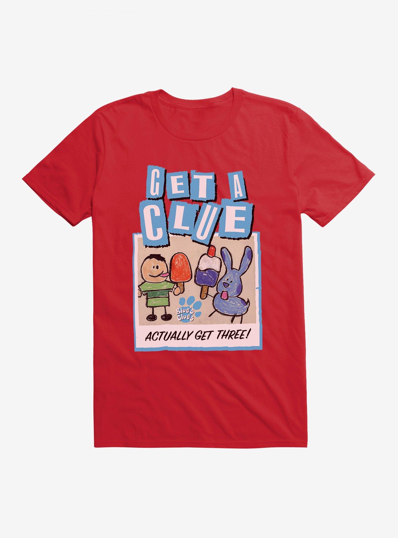 Blue's Clues Get A Clue T-Shirt, RED, hi-res
