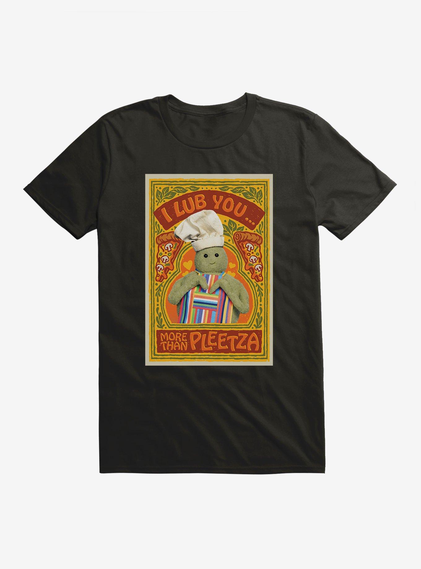 The Tiny Chef Show Lub You More Than Pleetza T-Shirt, BLACK, hi-res