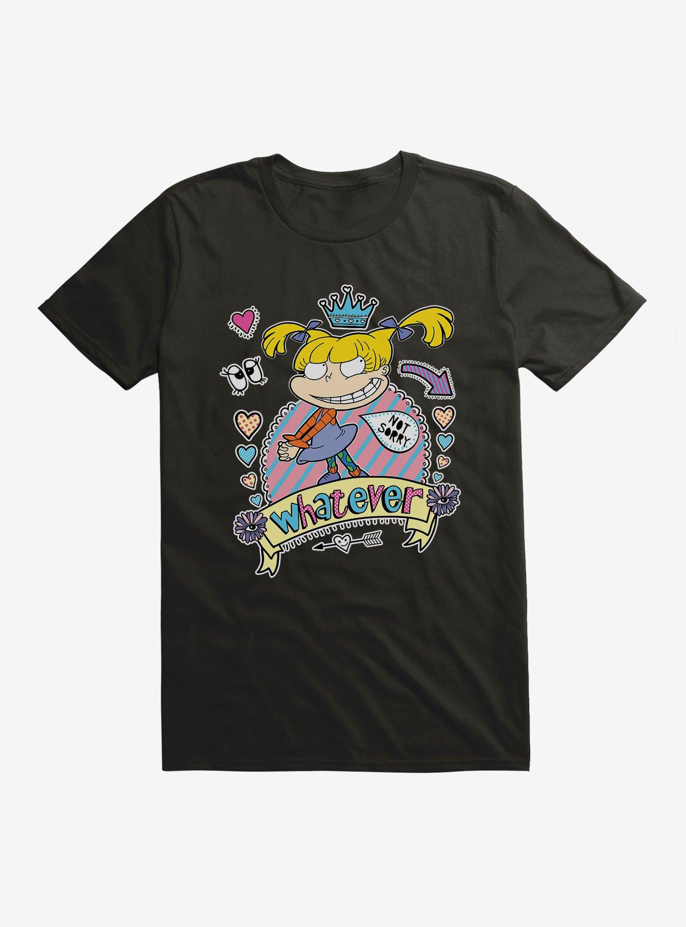 Rugrats Angelica Whatever, Not Sorry T-Shirt, BLACK, hi-res