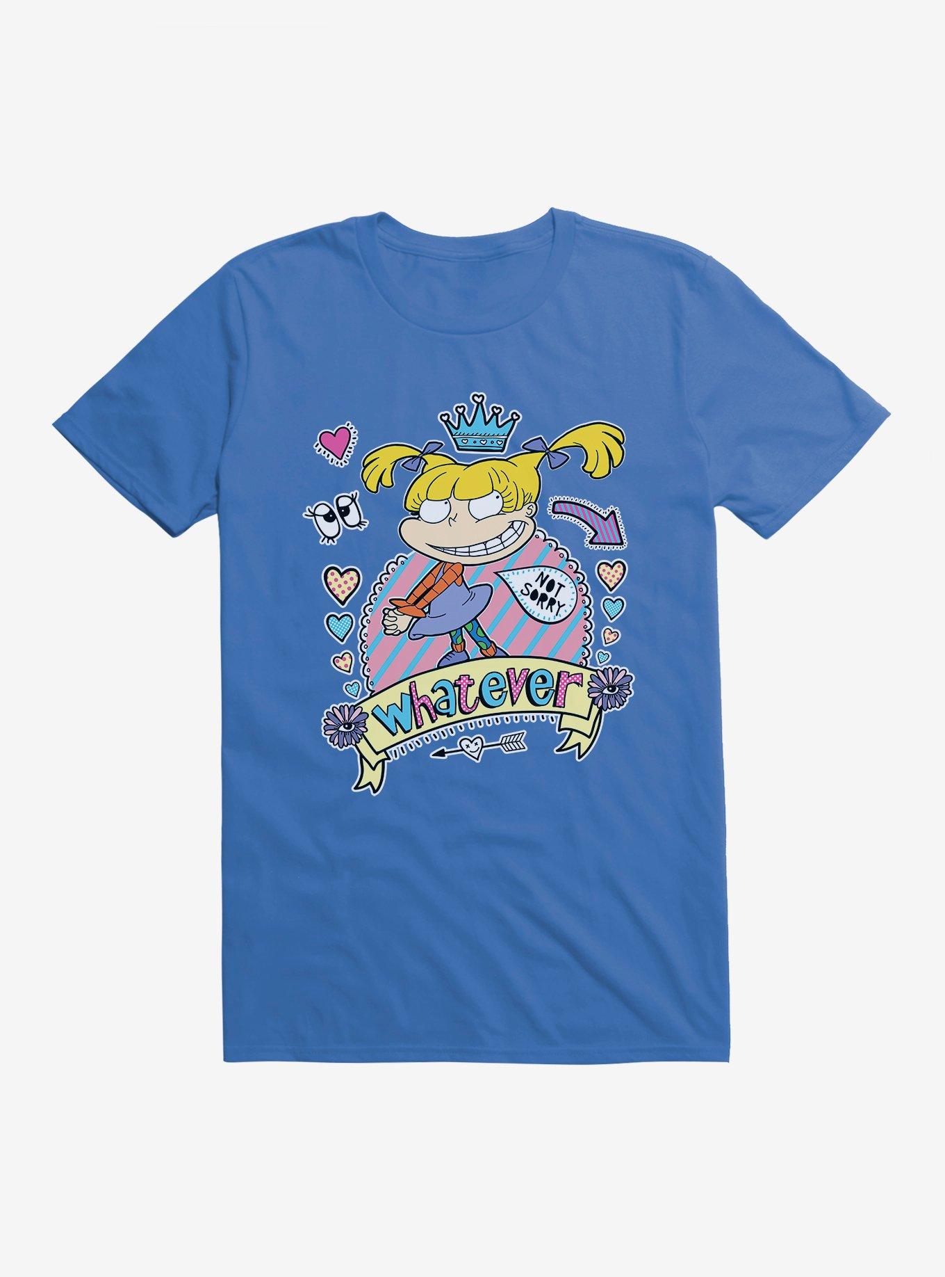 Rugrats Angelica Whatever, Not Sorry T-Shirt, ROYAL, hi-res