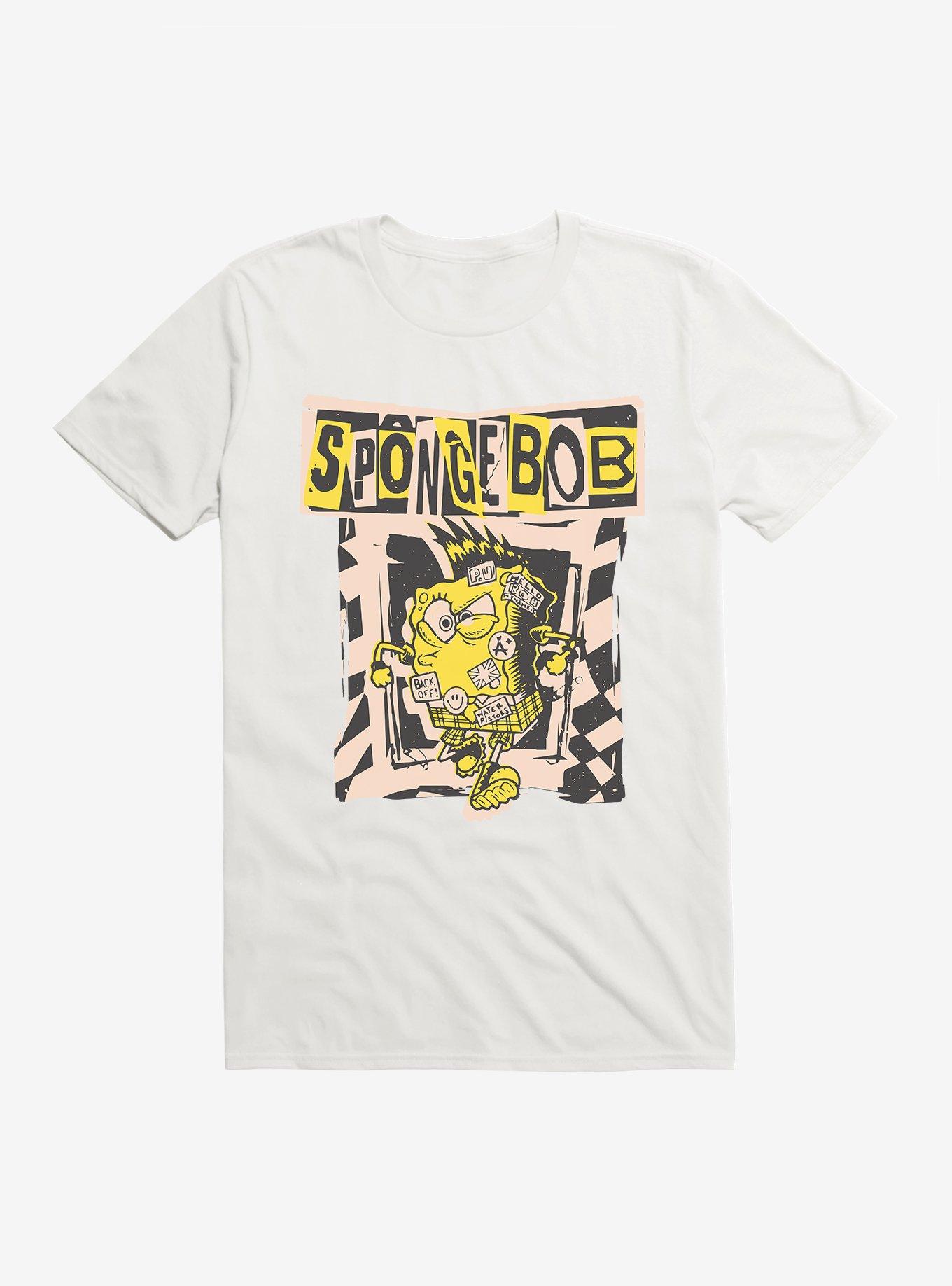 SpongeBob SquarePants Punk Attitude T-Shirt, WHITE, hi-res