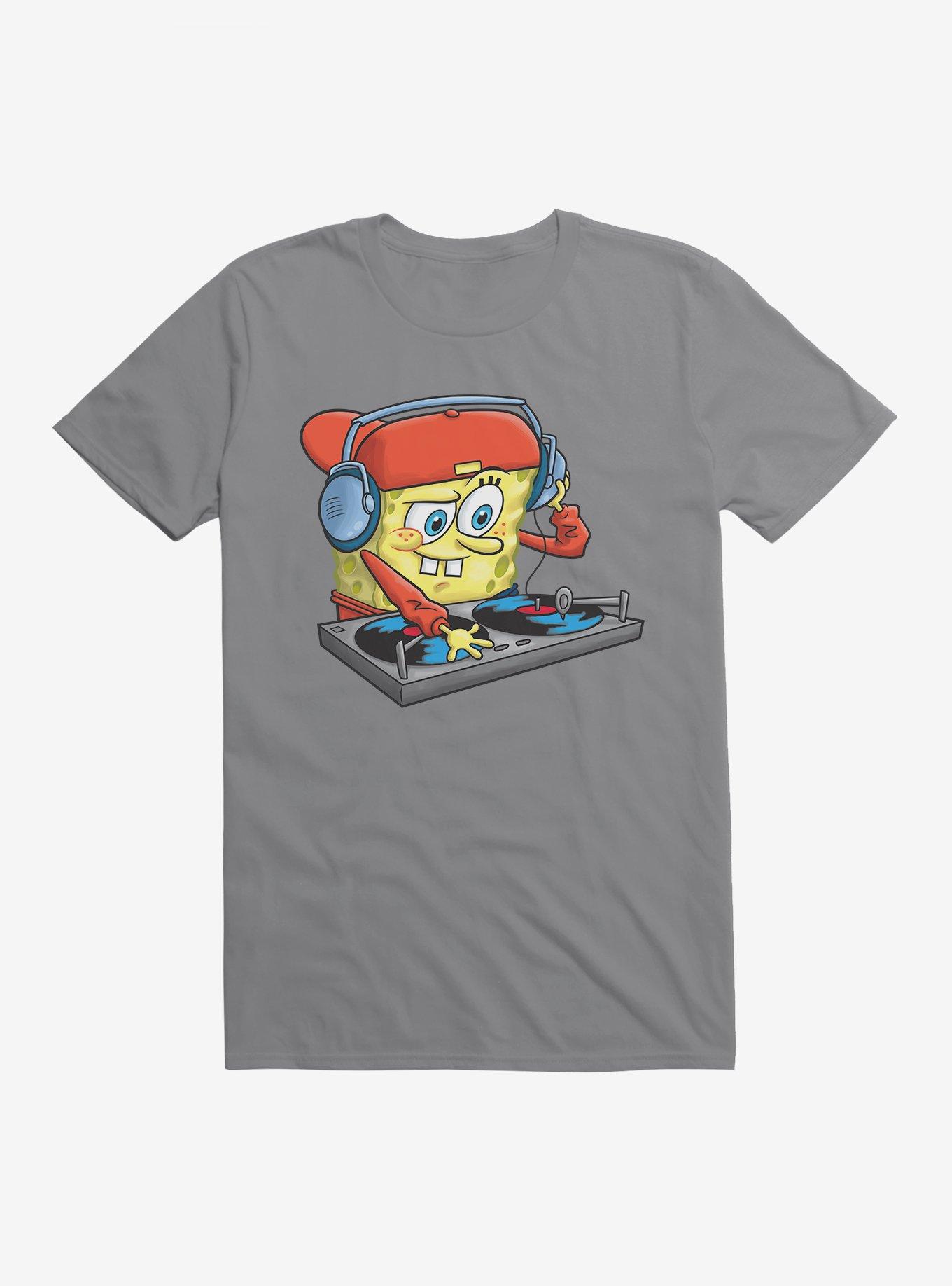 SpongeBob SquarePants DJ Sponge Turntable T-Shirt, STORM GREY, hi-res