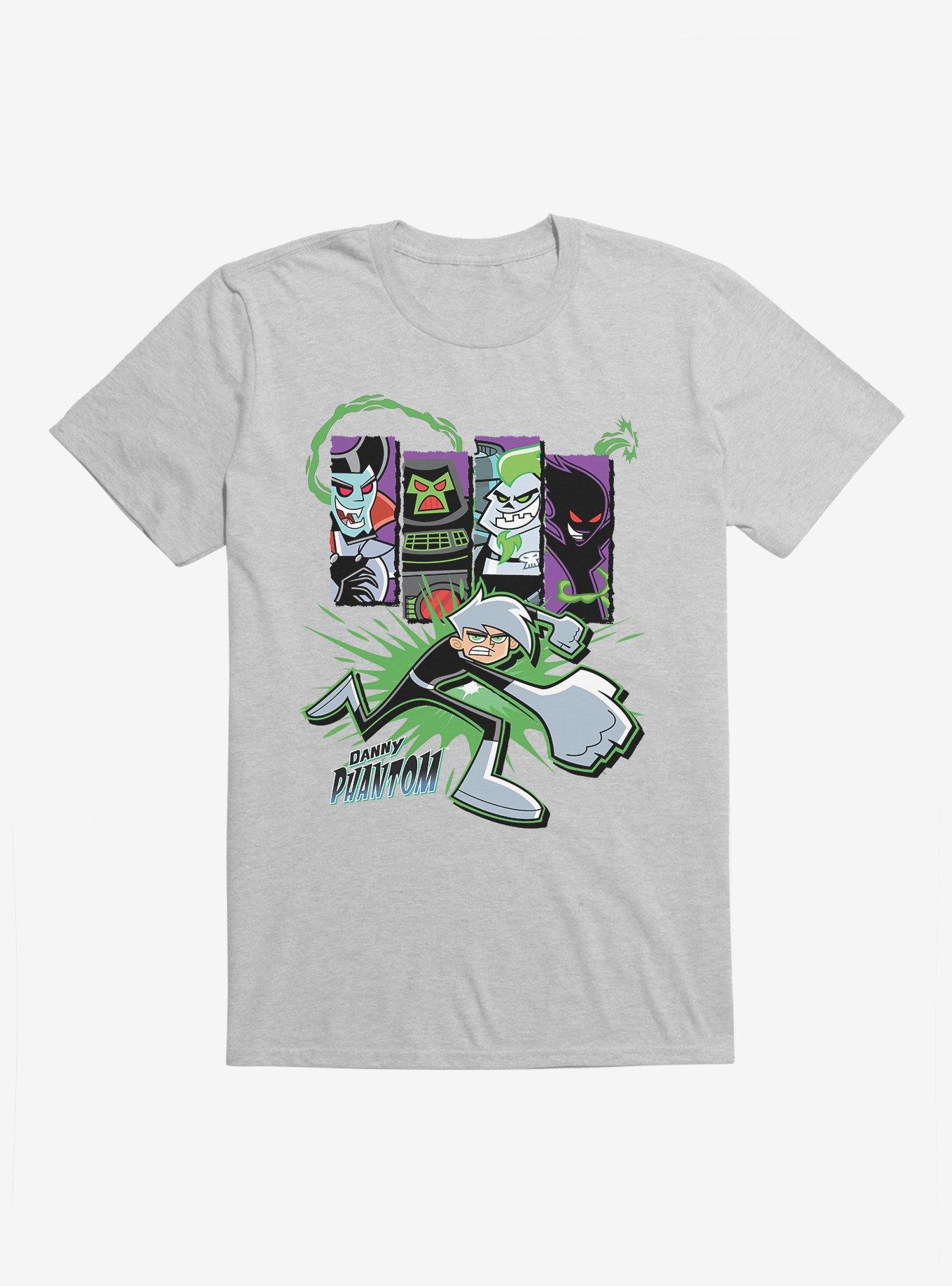Danny Phantom Group T-Shirt, HEATHER GREY, hi-res