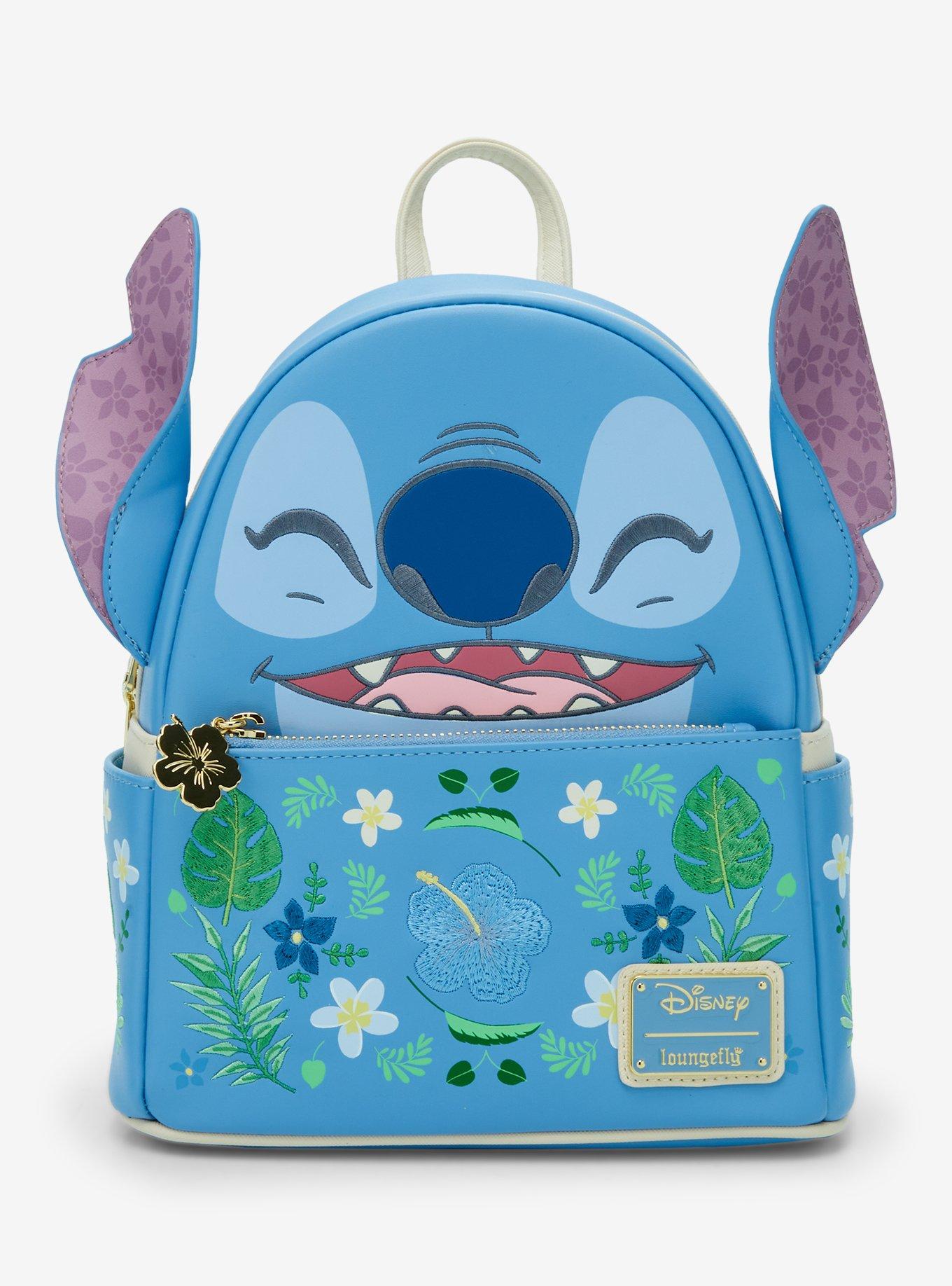 Loungefly Disney Lilo & Stitch Floral Stitch Figural Mini Backpack - BoxLunch Exclusive, , hi-res