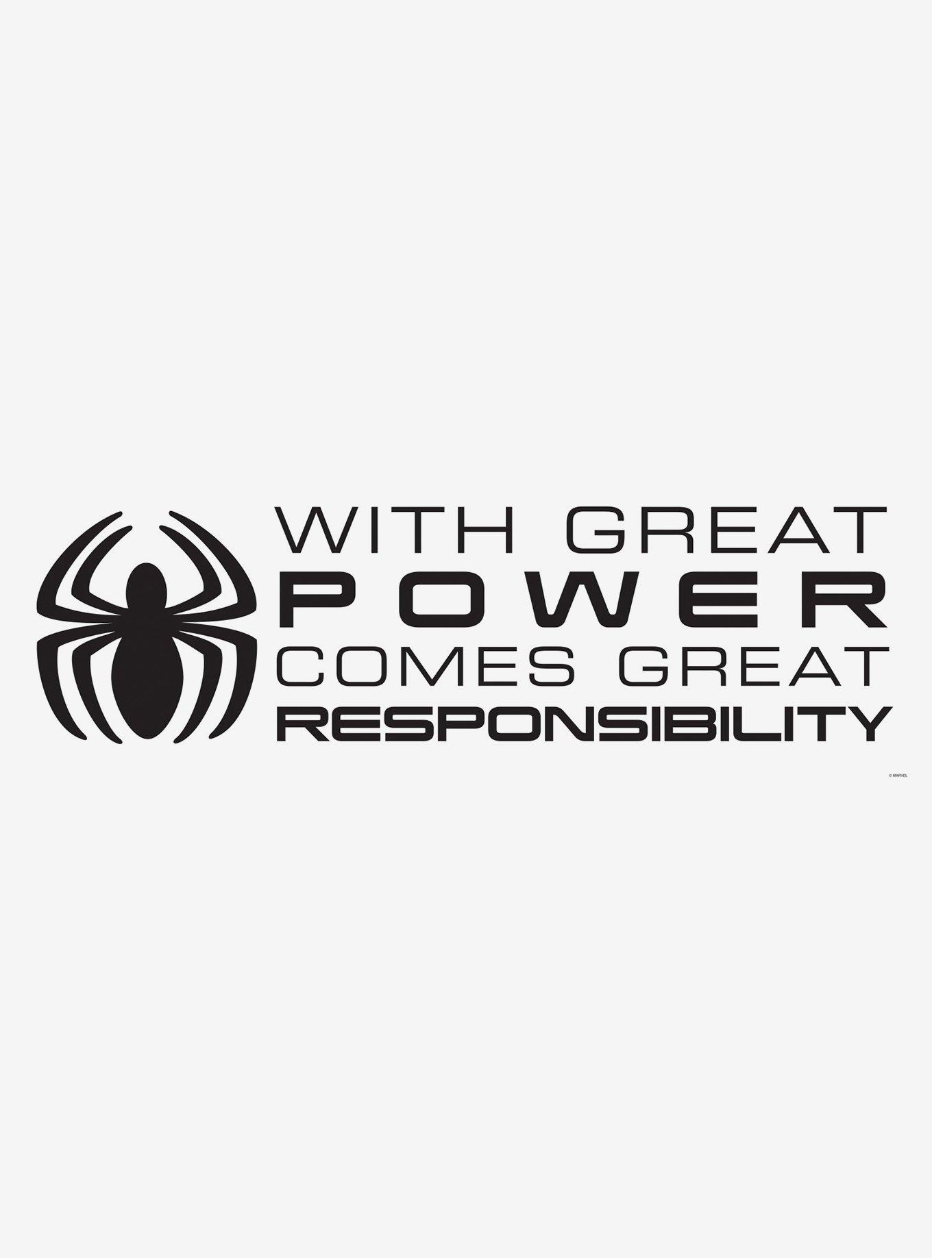 Marvel Spider-Man Black Quote Wall Decals, , hi-res