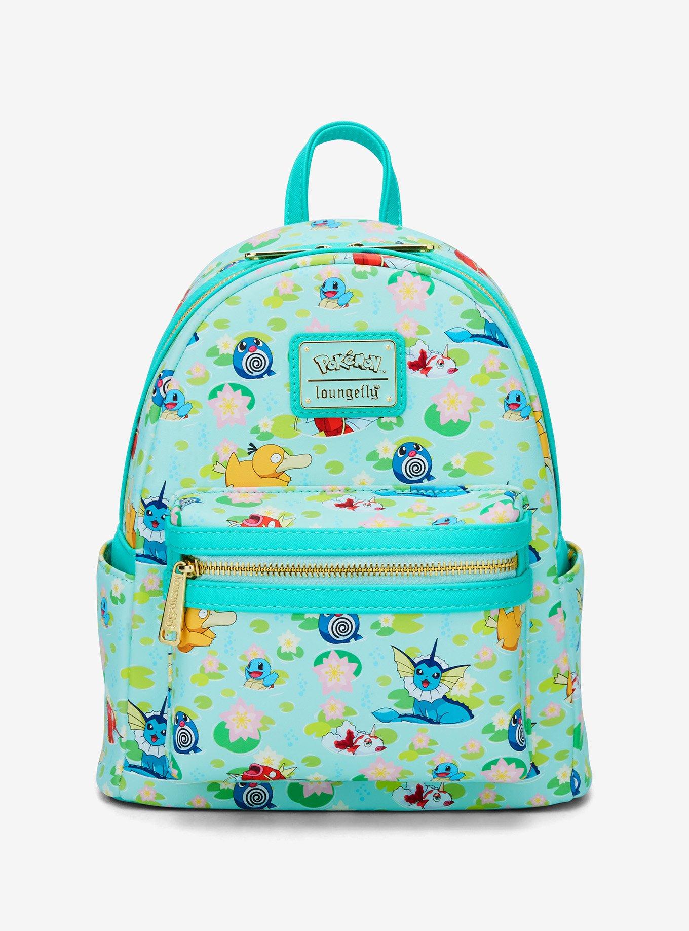 Loungefly Pokémon Water Type Lily Pad Allover Print Mini Backpack - BoxLunch Exclusive, , hi-res