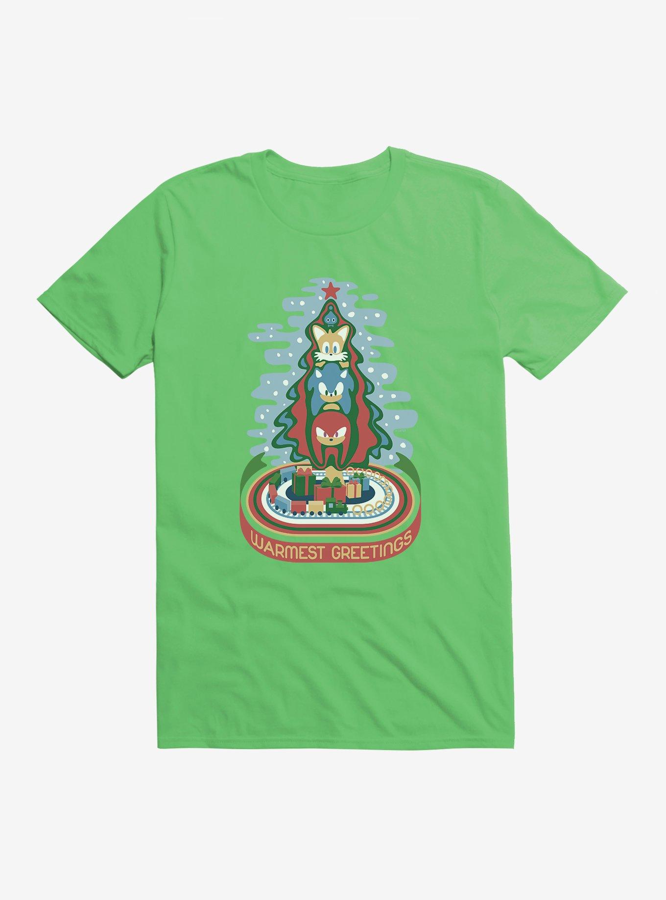 Sonic The Hedgehog Winter Warmest Greetings T-Shirt