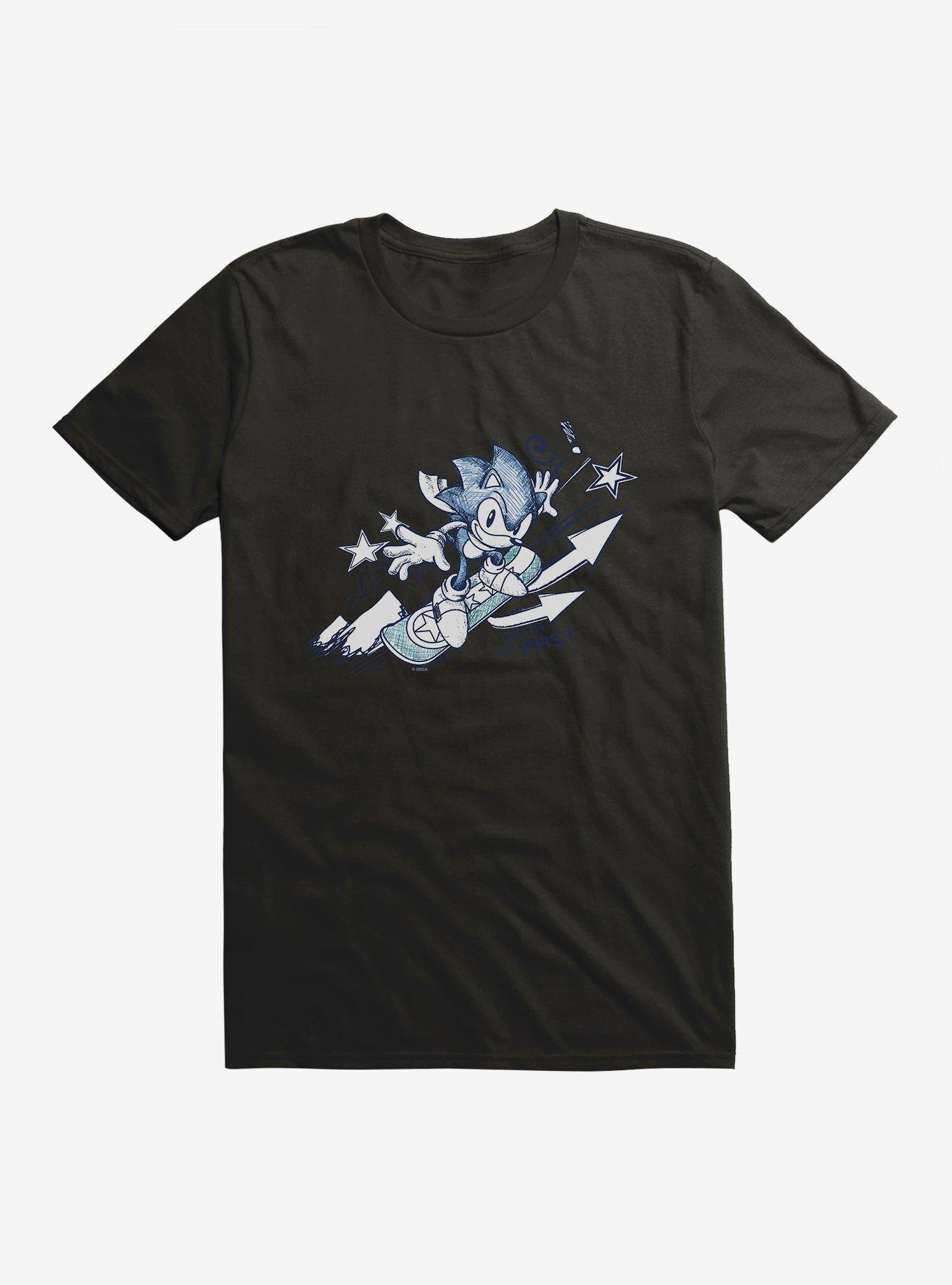 Sonic The Hedgehog Snowboarding Sonic T-Shirt, , hi-res