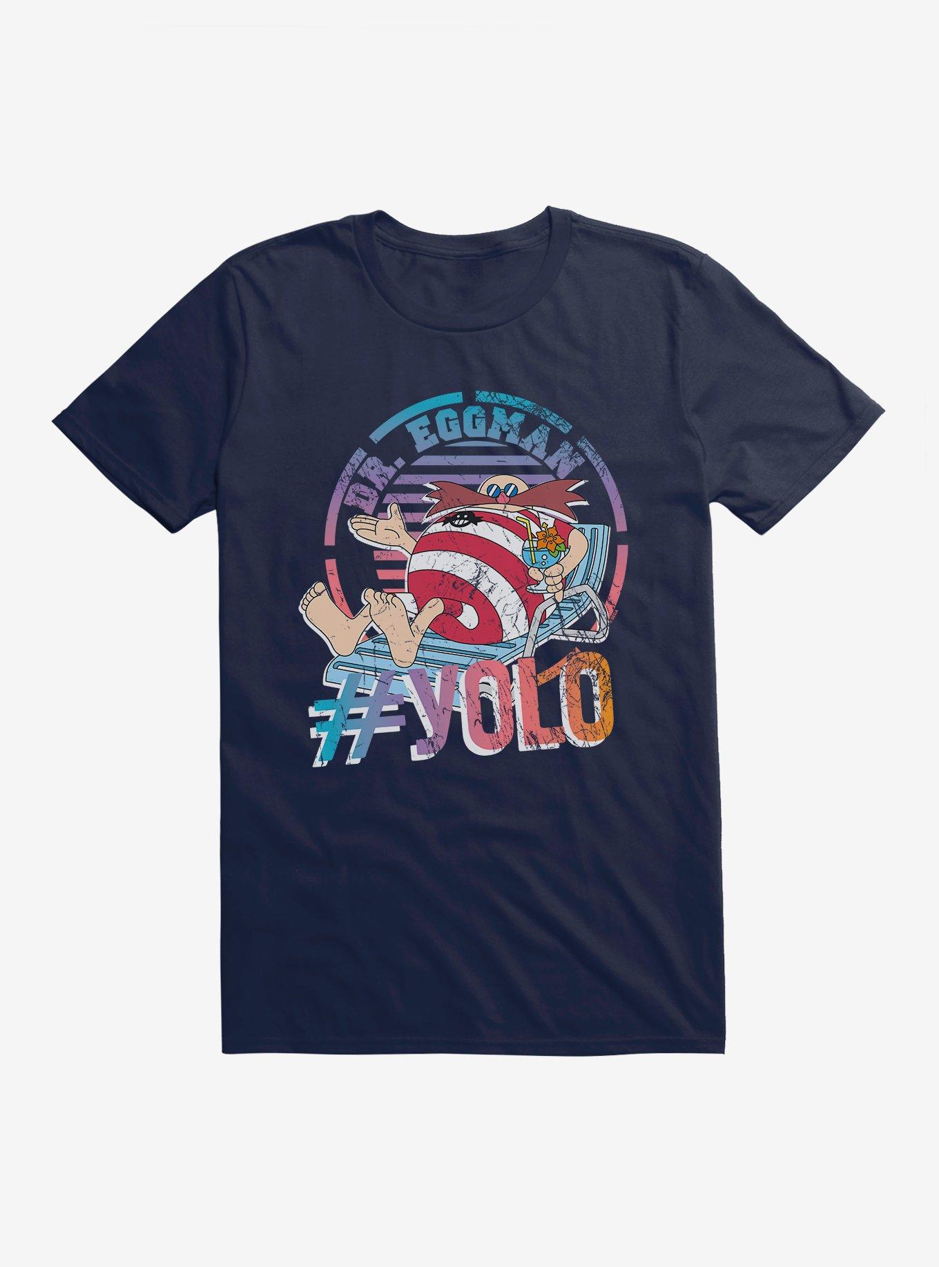 Sonic The Hedgehog Eggman #YOLO T-Shirt, MIDNIGHT NAVY, hi-res