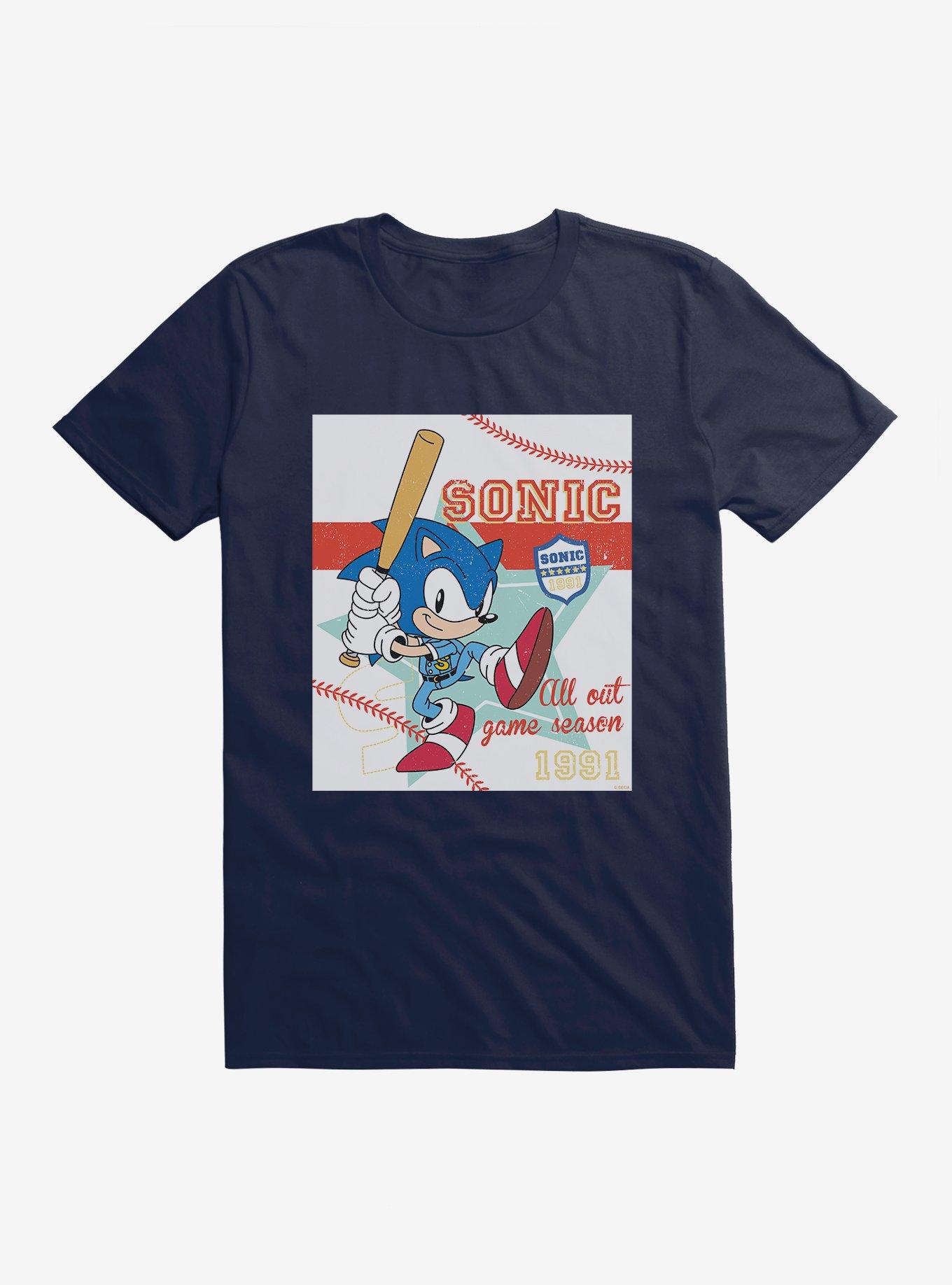 Sonic The Hedgehog Summer Games Baseball T-Shirt, MIDNIGHT NAVY, hi-res