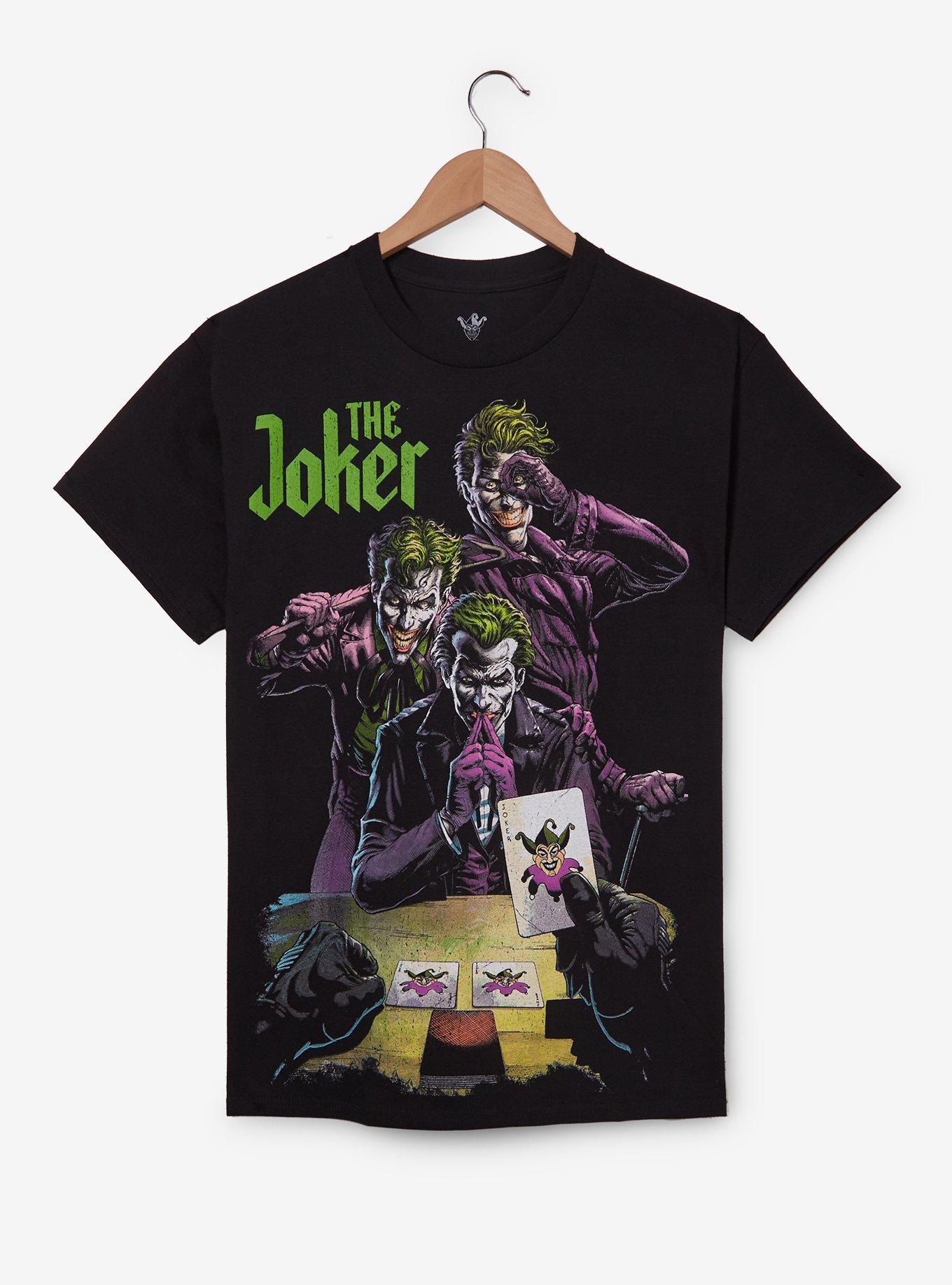 DC Comics Batman The Joker Multi Portrait T-Shirt - BoxLunch Exclusive, , hi-res