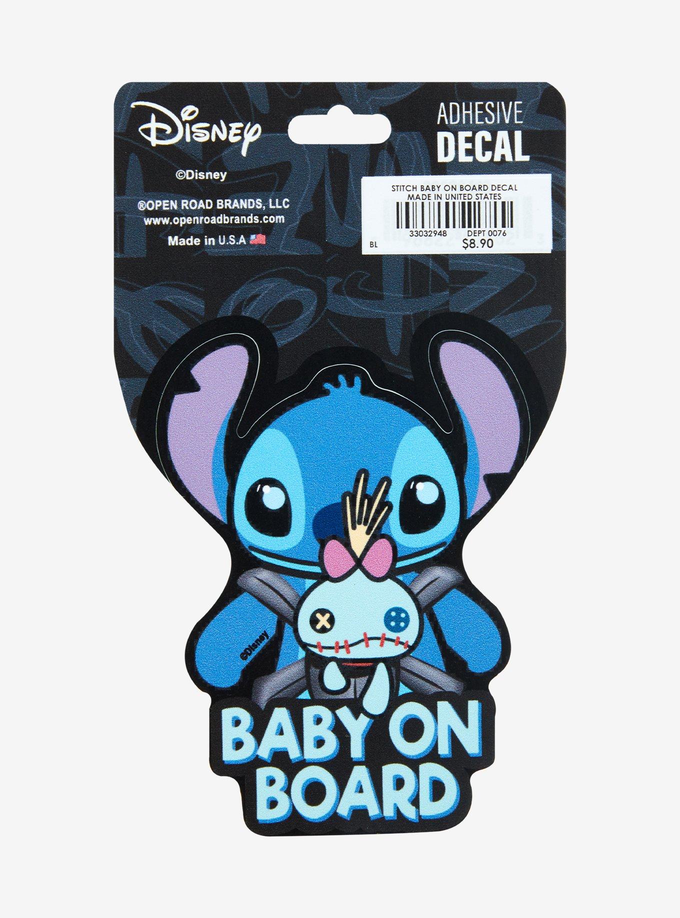 Disney Lilo & Stitch Scrump & Stitch Baby on Board Decal, , hi-res