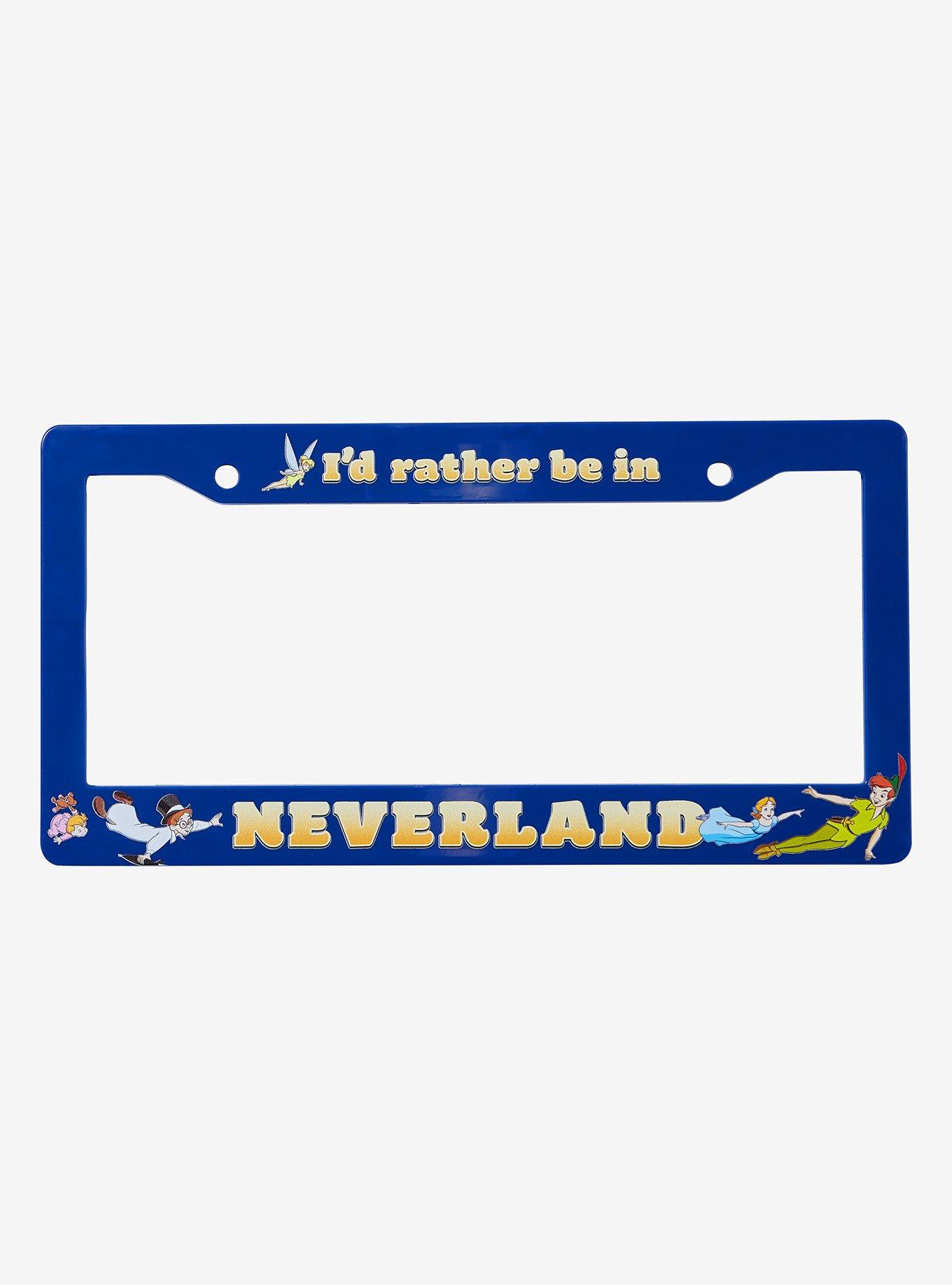 Disney Peter Pan I'd Rather Be in Neverland License Plate Frame, , hi-res