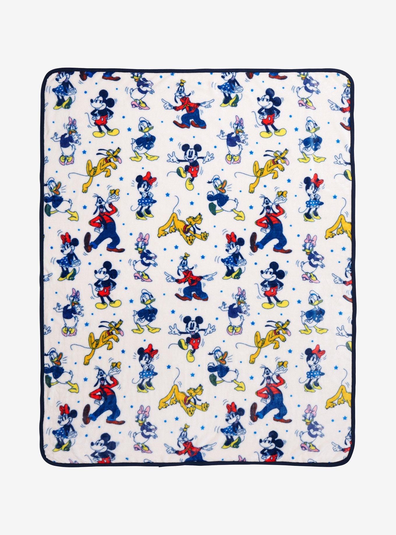 Disney Mickey Mouse & Friends Allover Print Fleece Throw - BoxLunch Exclusive, , hi-res