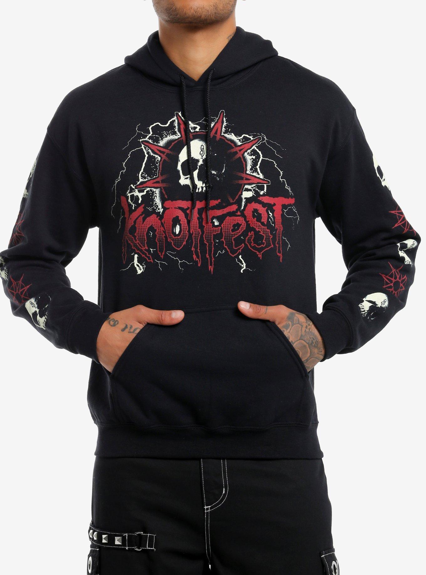 Slipknot Knot Fest Skulls Hoodie, , hi-res