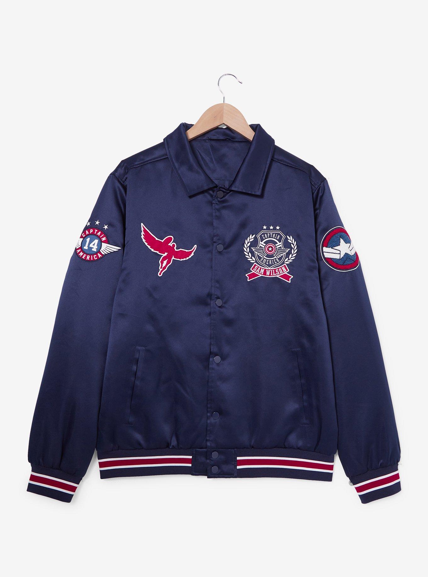 Marvel Captain America: Brave New World Patches Bomber Jacket - BoxLunch Exclusive, , hi-res