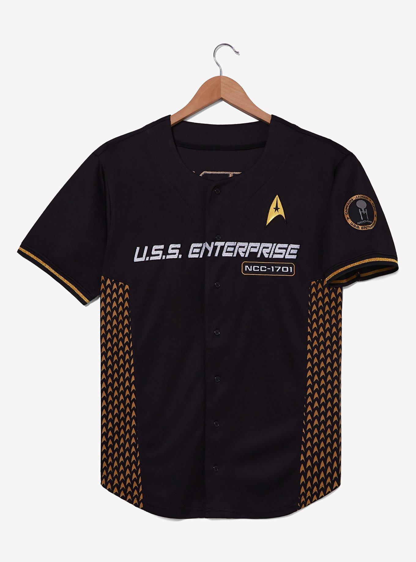 Star Trek Kirk U.S.S. Enterprise Baseball Jersey — BoxLunch Exclusive, , hi-res