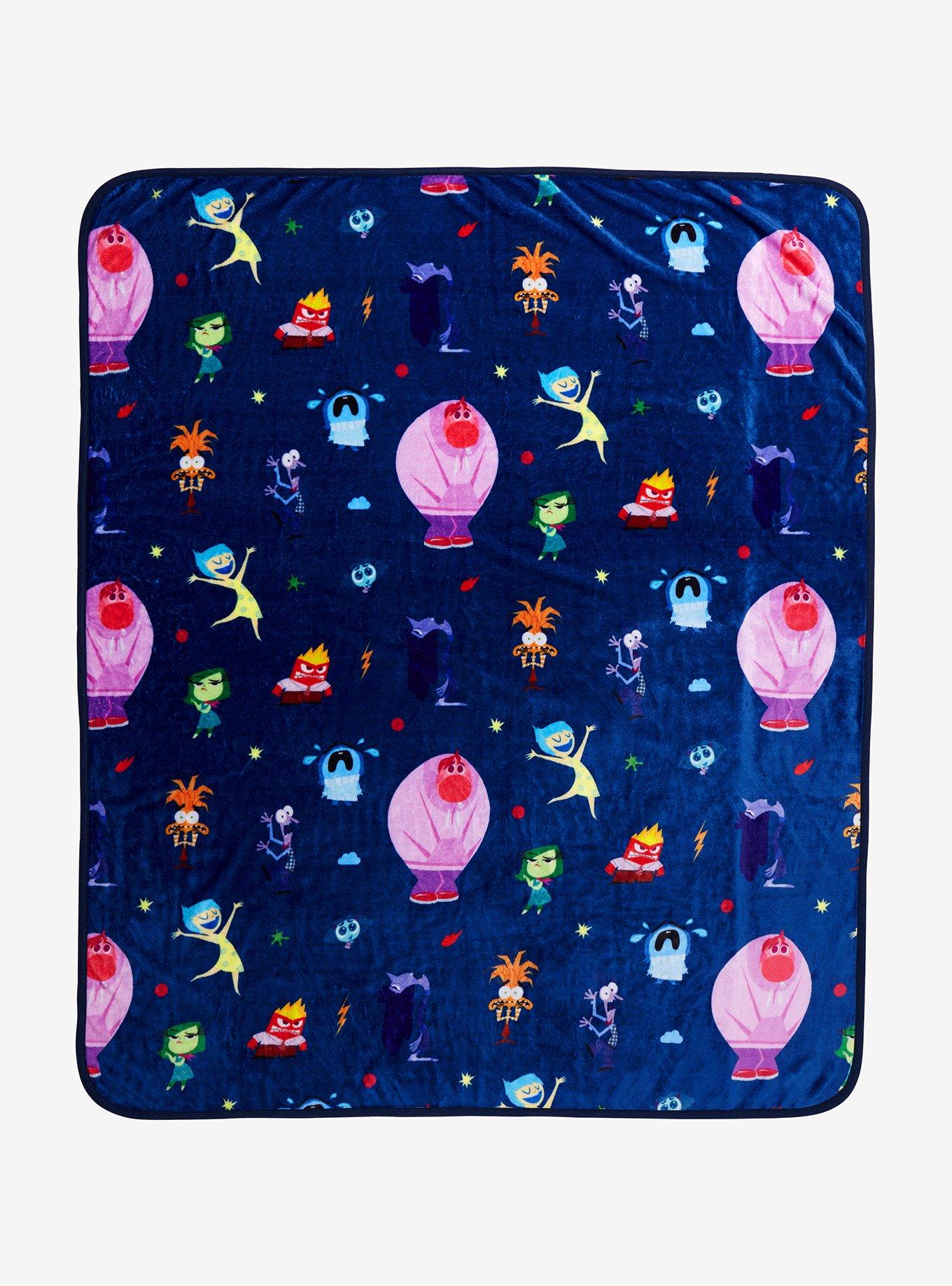 Disney Pixar Inside Out 2 Characters Allover Print Fleece Throw - BoxLunch Exclusive, , hi-res