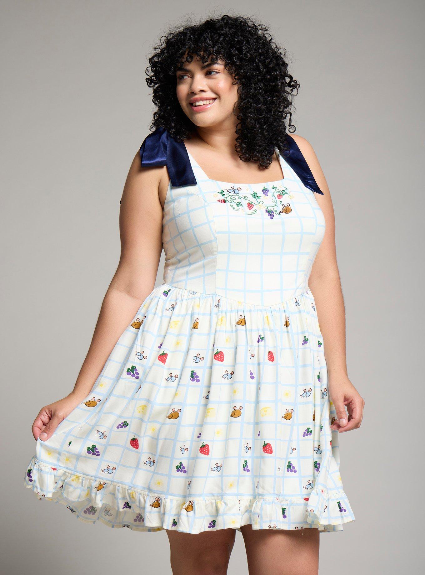 Her Universe Disney Pixar Ratatouille Food Gingham Plus Size Tank Dress — BoxLunch Exclusive, , hi-res