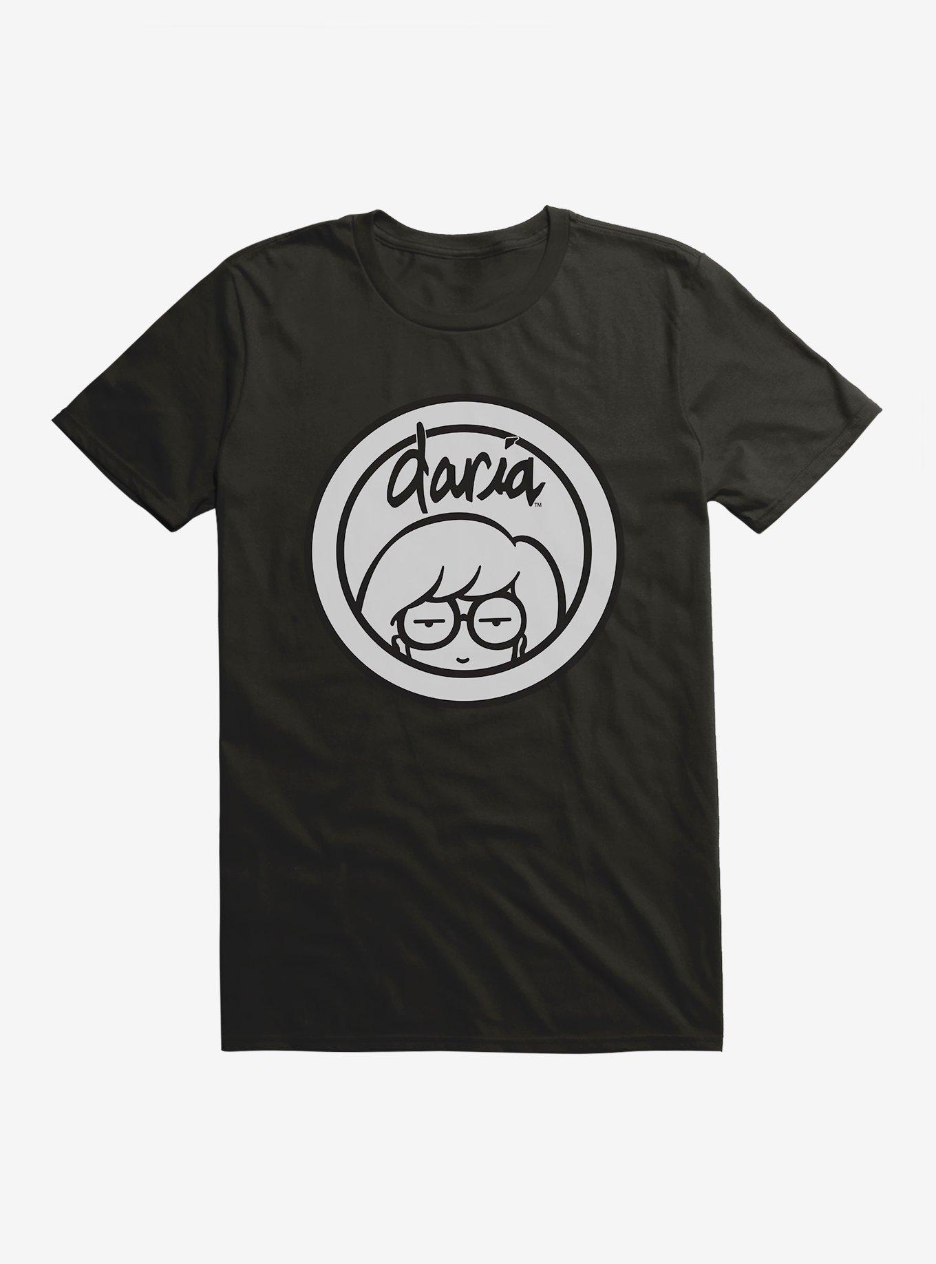 Daria Black Classic Logo T-Shirt, BLACK, hi-res