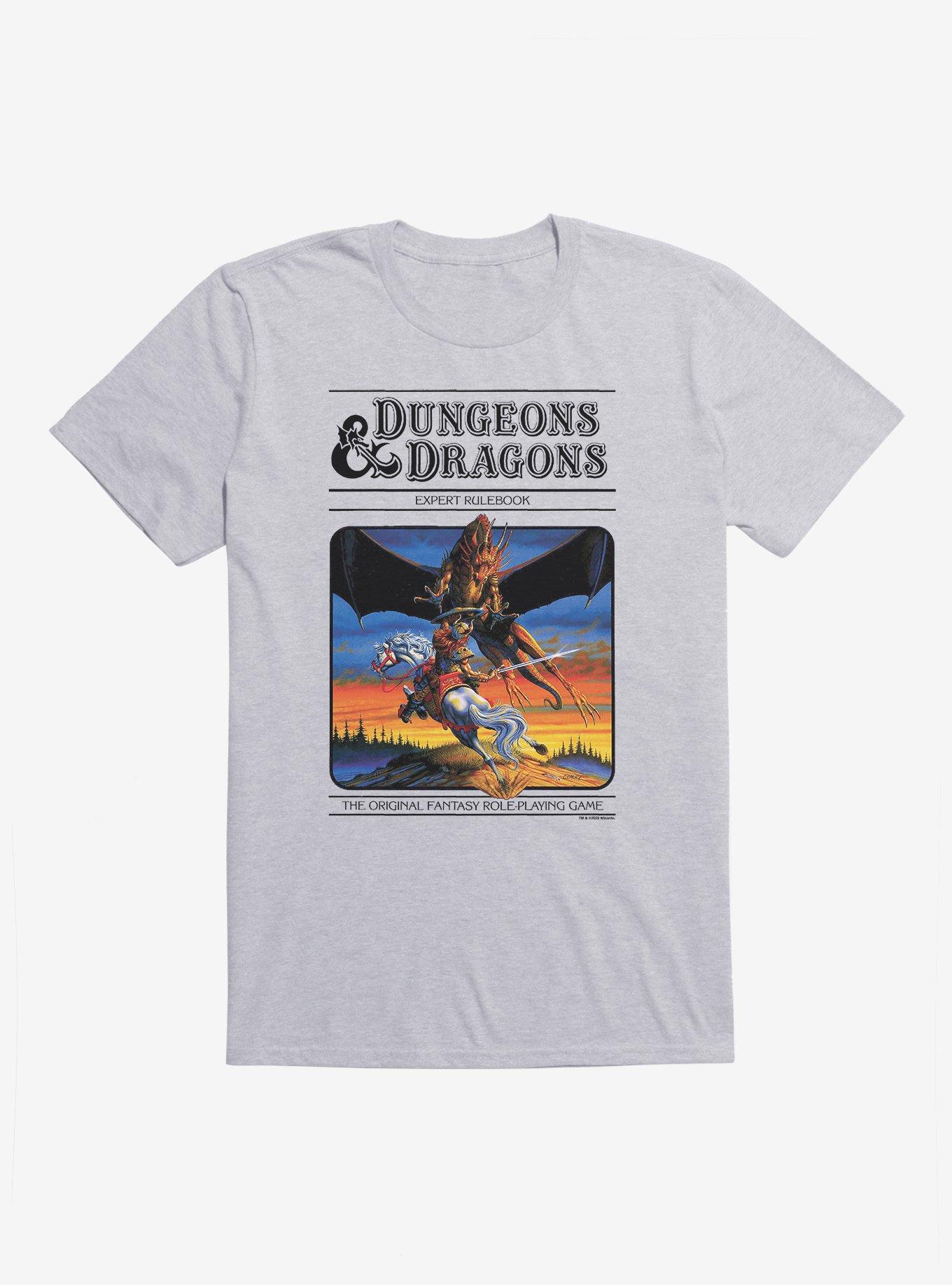 Dungeons & Dragons Vintage Expert Rulebook T-Shirt, HEATHER GREY, hi-res