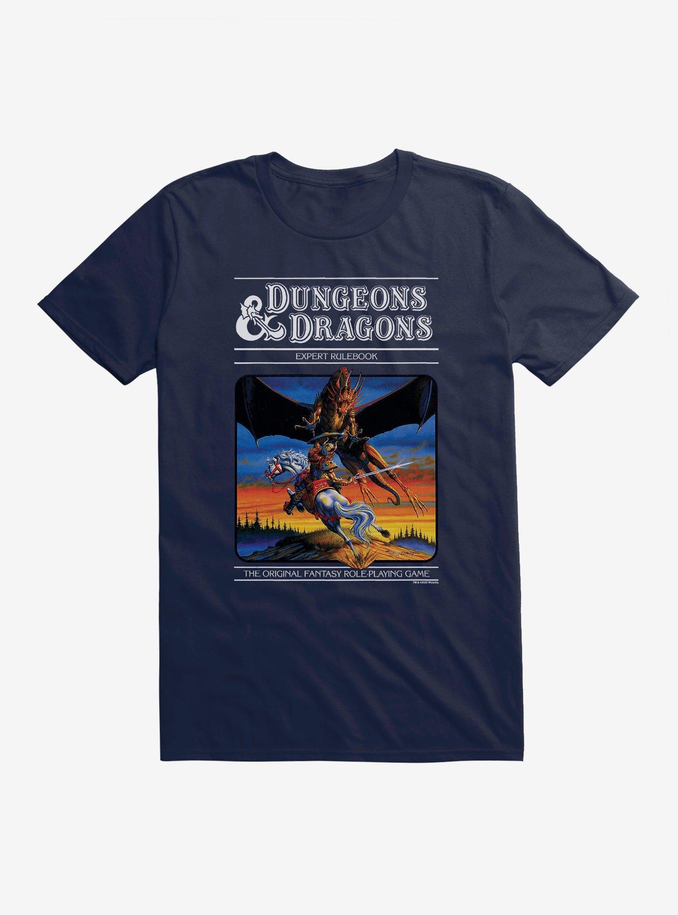 Dungeons & Dragons Vintage Expert Rulebook T-Shirt, MIDNIGHT NAVY, hi-res