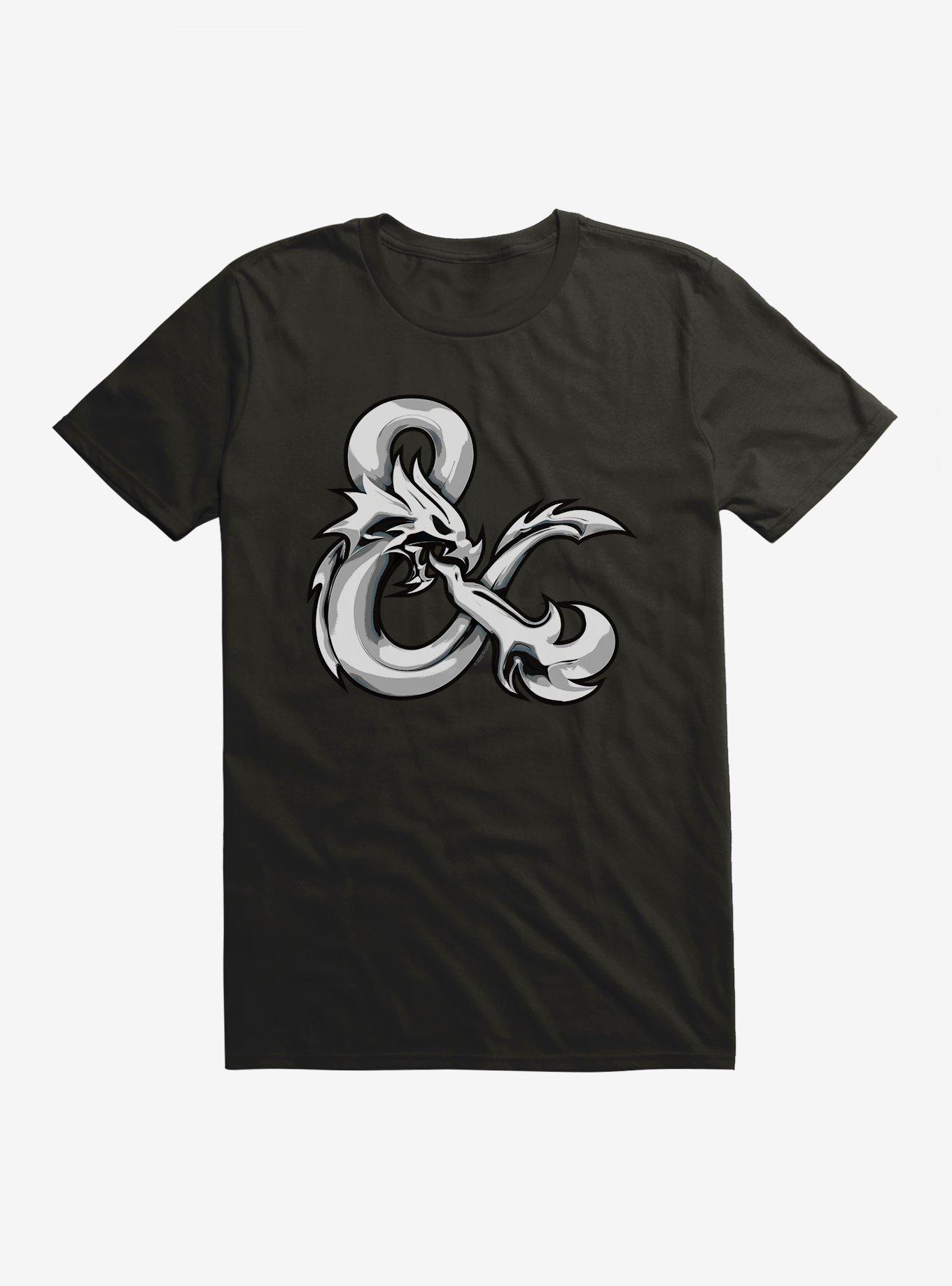 Dungeons & Dragons Chrome Ampersand T-Shirt, BLACK, hi-res