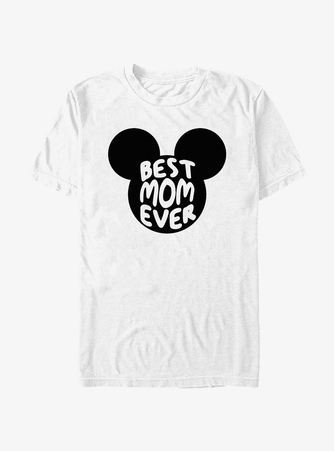 Disney Mickey Mouse Best Mom Ever Mouse Ears T-Shirt, WHITE, hi-res