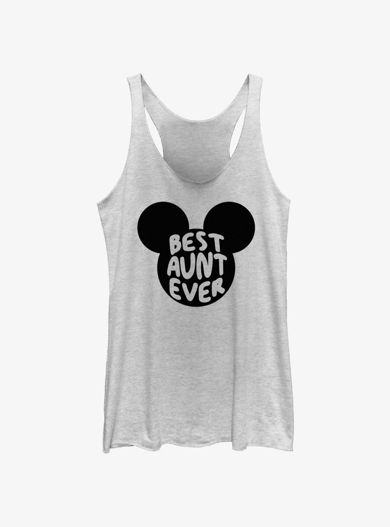 Disney Mickey Mouse Best Aunt Ever Mouse Ears Girls Tank, WHITE HTR, hi-res