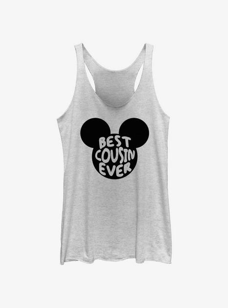 Disney Mickey Mouse Best Cousin Ever Mouse Ears Girls Tank - WHITE ...