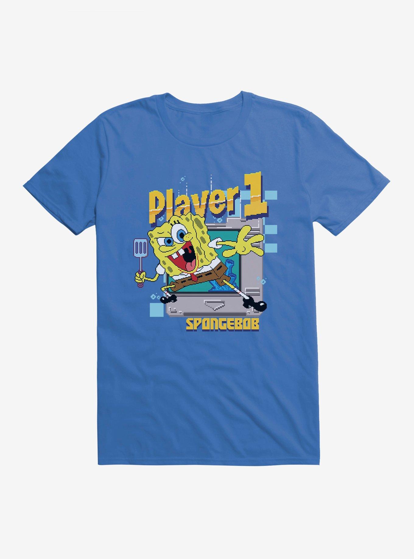 SpongeBob SquarePants Player 1 SpongeBob T-Shirt, ROYAL, hi-res