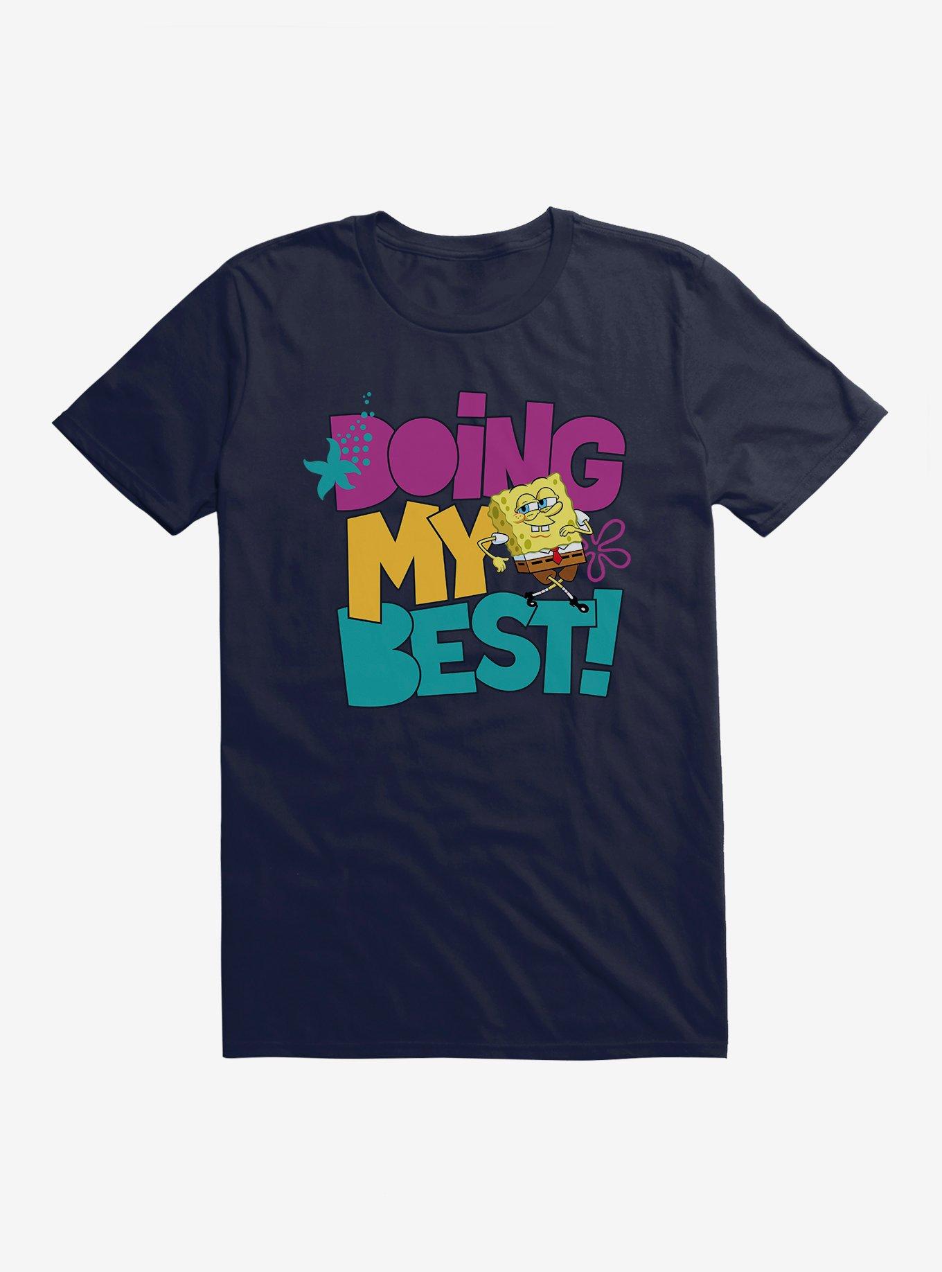 SpongeBob SquarePants Doing My Best! T-Shirt, NAVY, hi-res