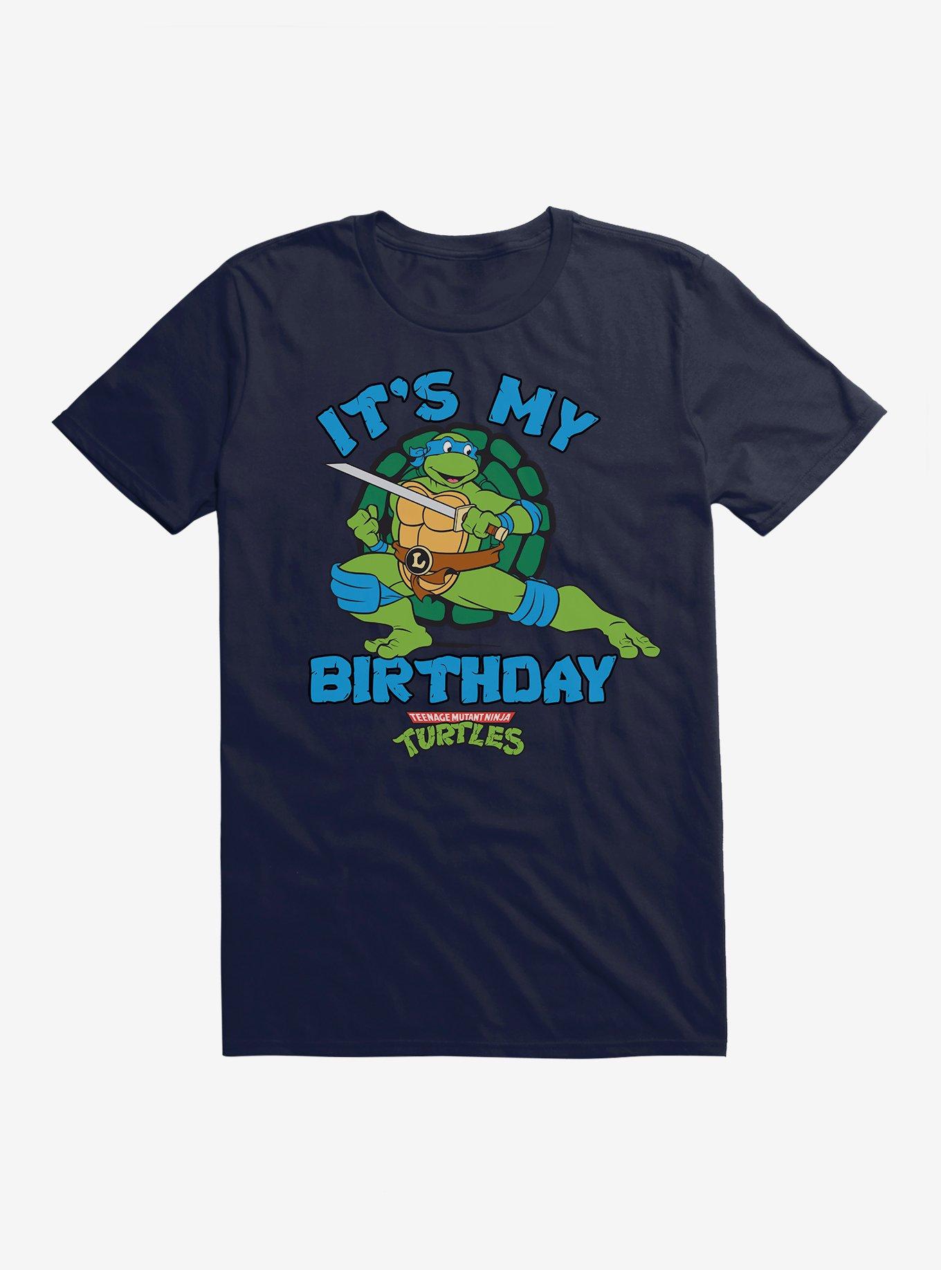 Teenage Mutant Ninja Turtles Birthday Leonardo T-Shirt, NAVY, hi-res